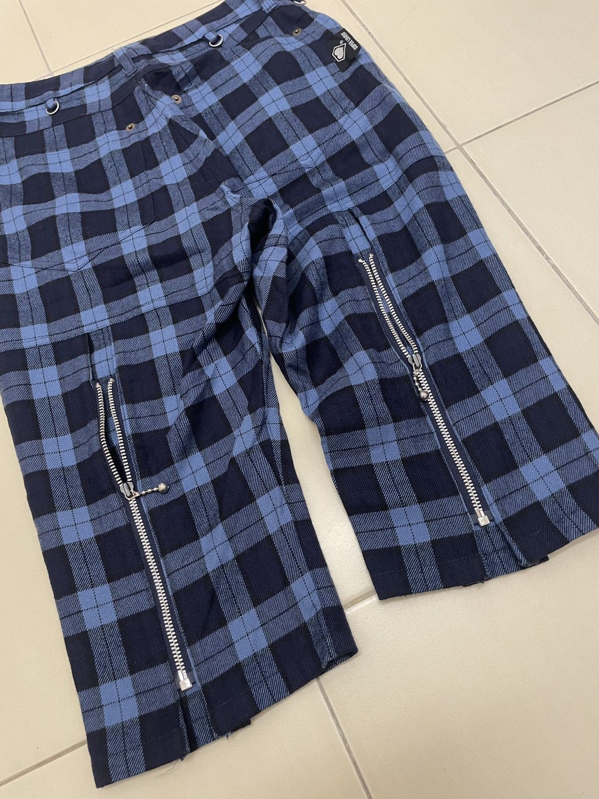 Japanese Brand Super Lovers Check Short Size US 27 - 4 Thumbnail