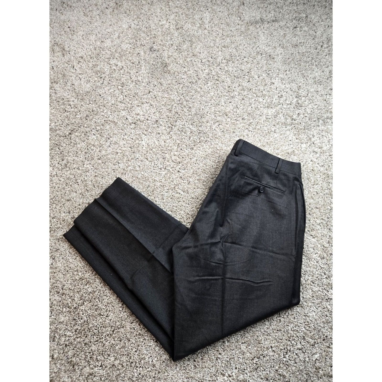 Ralph Lauren Lauren Ralph Lauren Dress Pants Mens 38X30 Wool Straight Leg Flat Front Dress Pants Mens 38x30 Gray Wool Flat Front Size US 38 / EU 54 - 2 Thumbnail