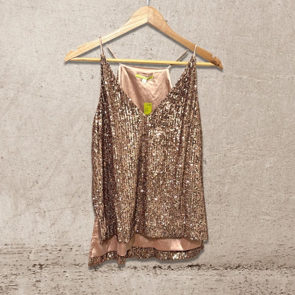 Gianni Valentino Gianni Bini Sequin Tank NWT Size S / US 4 / IT 40 - 1 Thumbnail