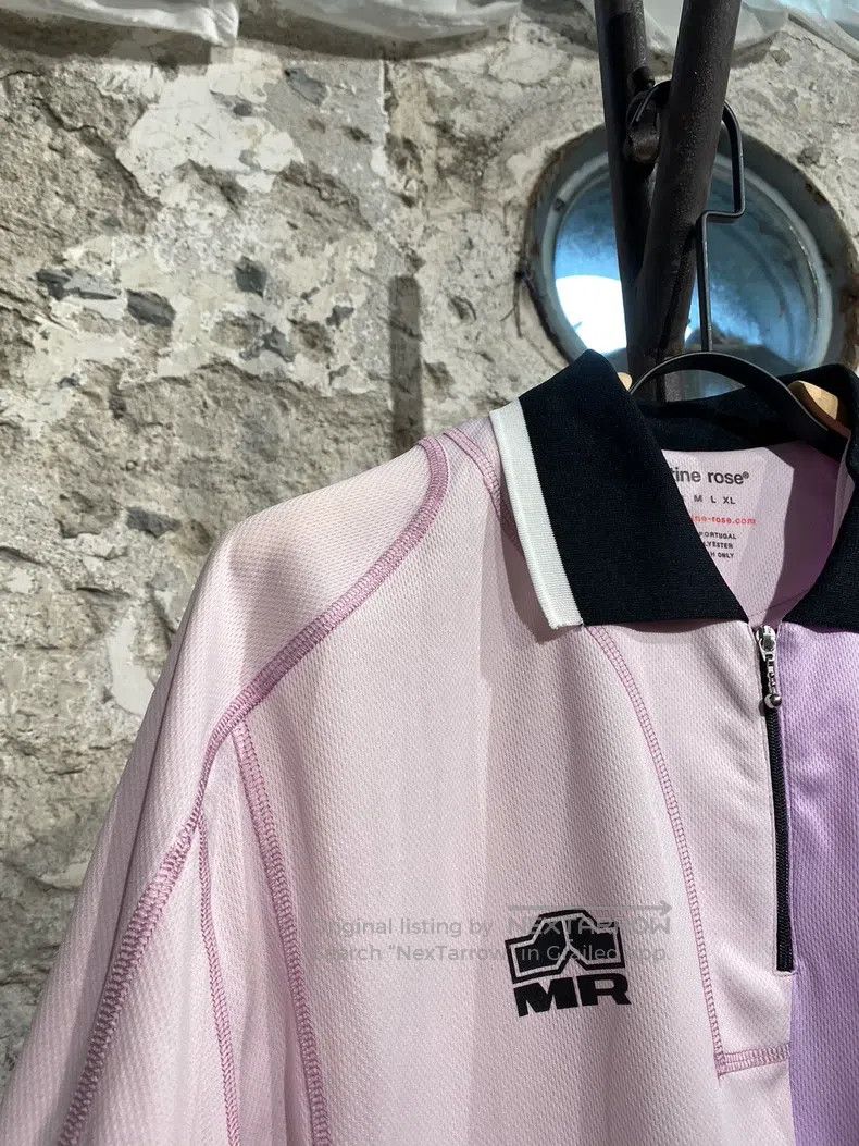 Martine Rose Martine Rose Pink and purple double jersey short-sleeved T Size US XS / EU 42 / 0 - 4 Thumbnail