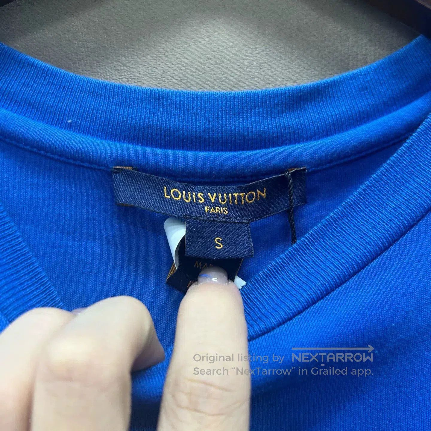 Louis Vuitton Louis Vuitton Blue Embroidered Pocket T-shirt. Size US S / EU 44-46 / 1 - 3 Thumbnail
