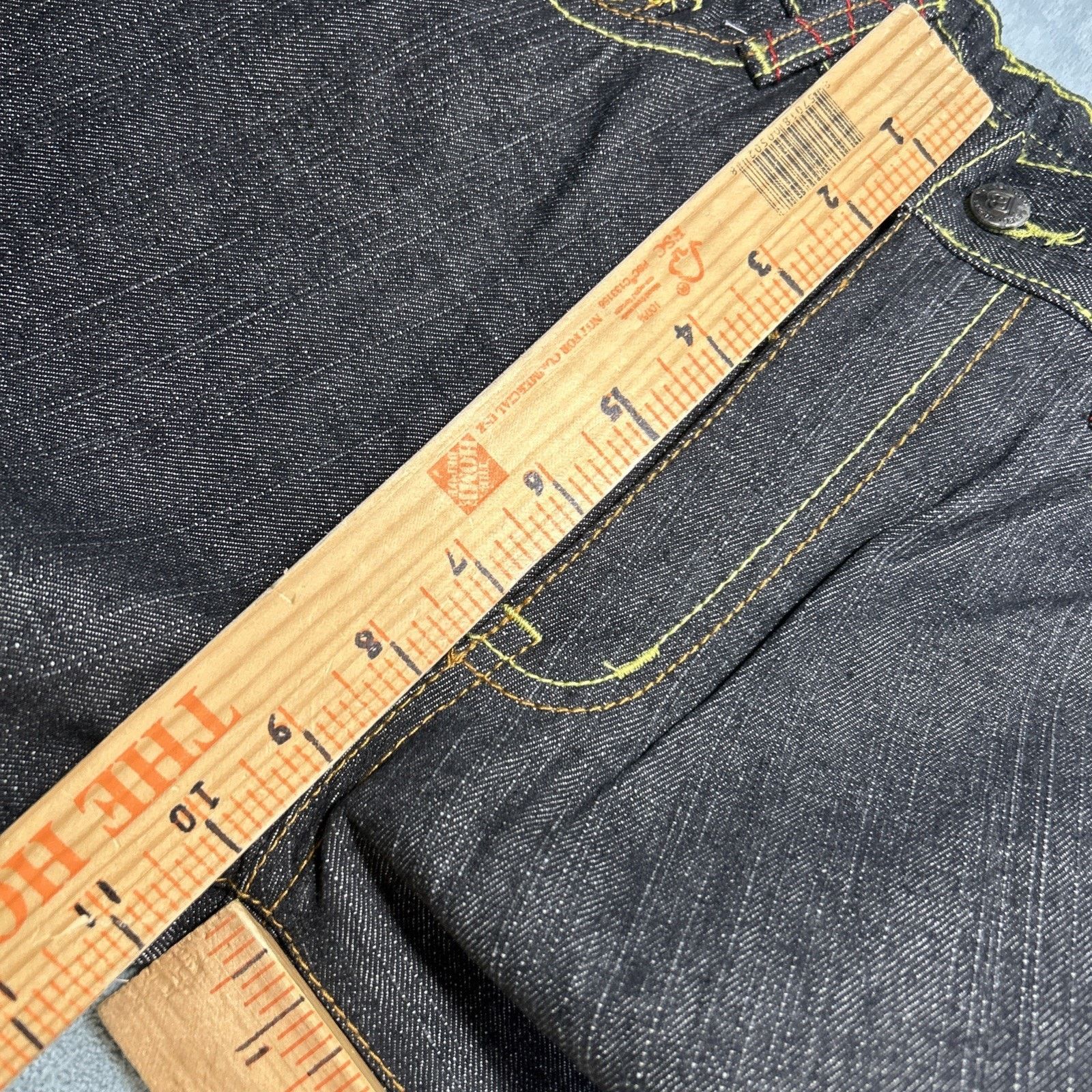 JNCO Beyond Baggy Embroidered Jeans Youth Medium 25x18 Loose Wide Size US 26 / EU 42 - 16 Thumbnail
