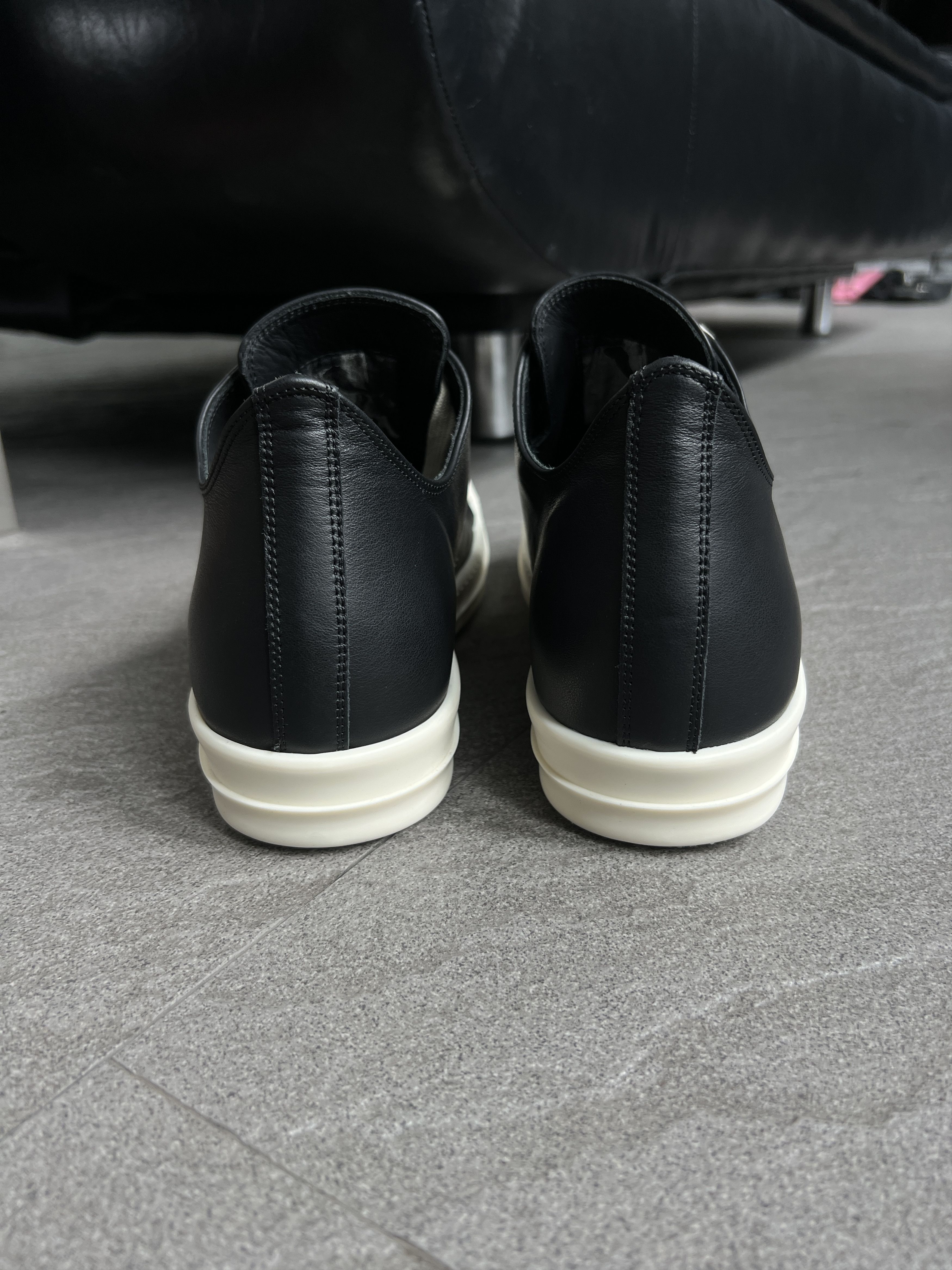 Rick Owens Rick Owens Ramones Low Sneakers Black Milk EU43 New w/ Box Size US 10 / EU 43 - 6 Thumbnail