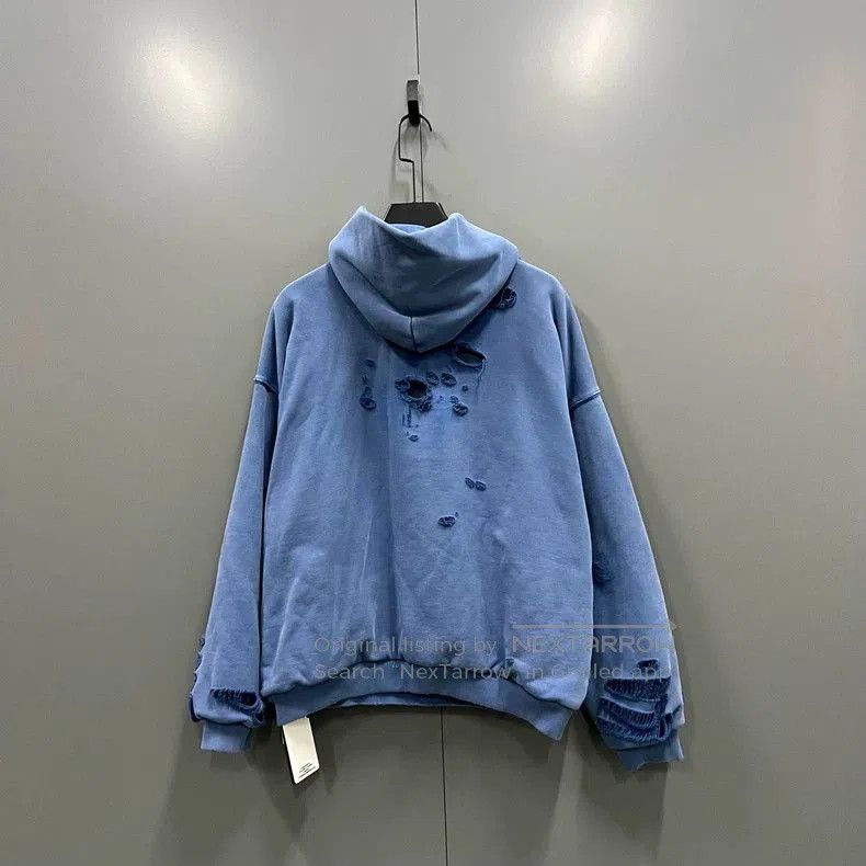 Balenciaga Balenciaga Distressed Logo Hoodie. Size US L / EU 52-54 / 3 - 2 Thumbnail