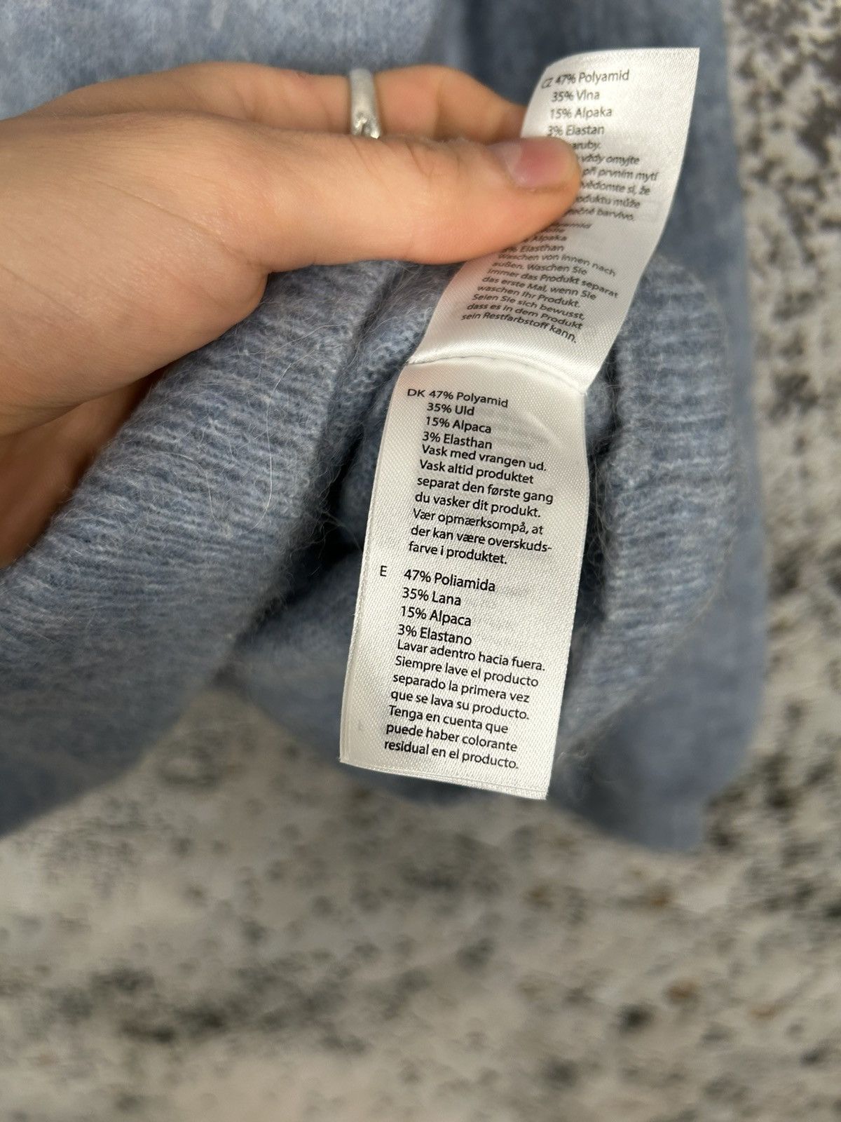 Other Soft Rebels Blue Wool Sweater Premium Scandi Basic Size L / US 10 / IT 46 - 7 Thumbnail