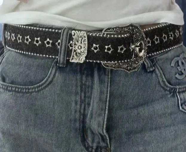 Japanese Brand × Vintage Retro punk rock unisex star stud western belt Size ONE SIZE - 3 Thumbnail