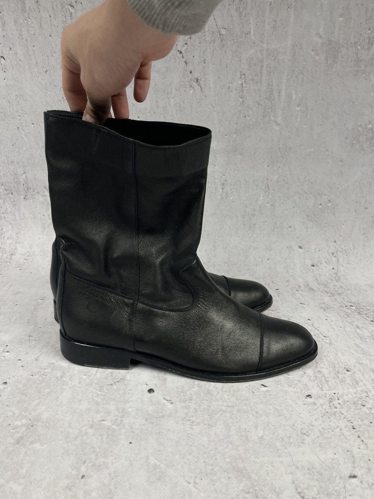 Vintage Vintage Belstaff London Black Leather Boots Size US 8 / EU 41 - 6 Thumbnail