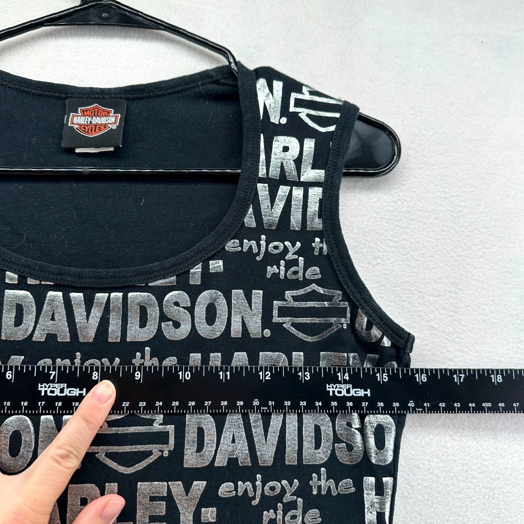 Harley Davidson **Harley-Davidson Women's M Black Tank Top Sleeveless Graphic Print** New title: **Harley-Davidson Women's M Black Tank Top Sleeveless Graphic Print** Size M / US 6-8 / IT 42-44 - 7 Thumbnail