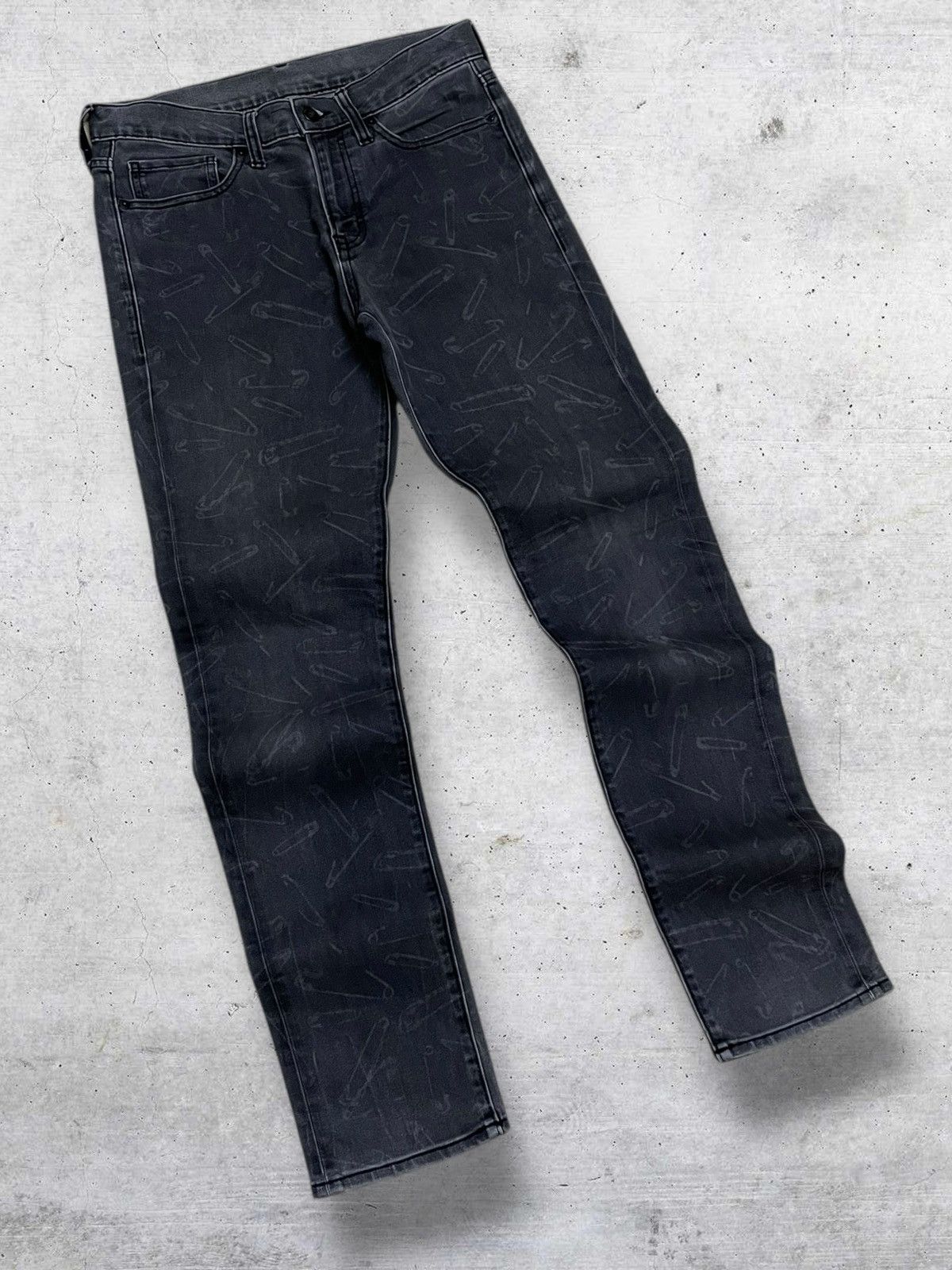 Japanese Brand SEMANTIC DESIGN 1990S JAPAN SAFETY PIN PUNK AESTHETIC DENIM Size US 29 - 2 Thumbnail