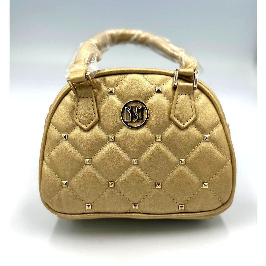 Badgley Mischka Badgley Mischka Crossbody Dome with Studs - Metallic Gold Size ONE SIZE - 3 Thumbnail