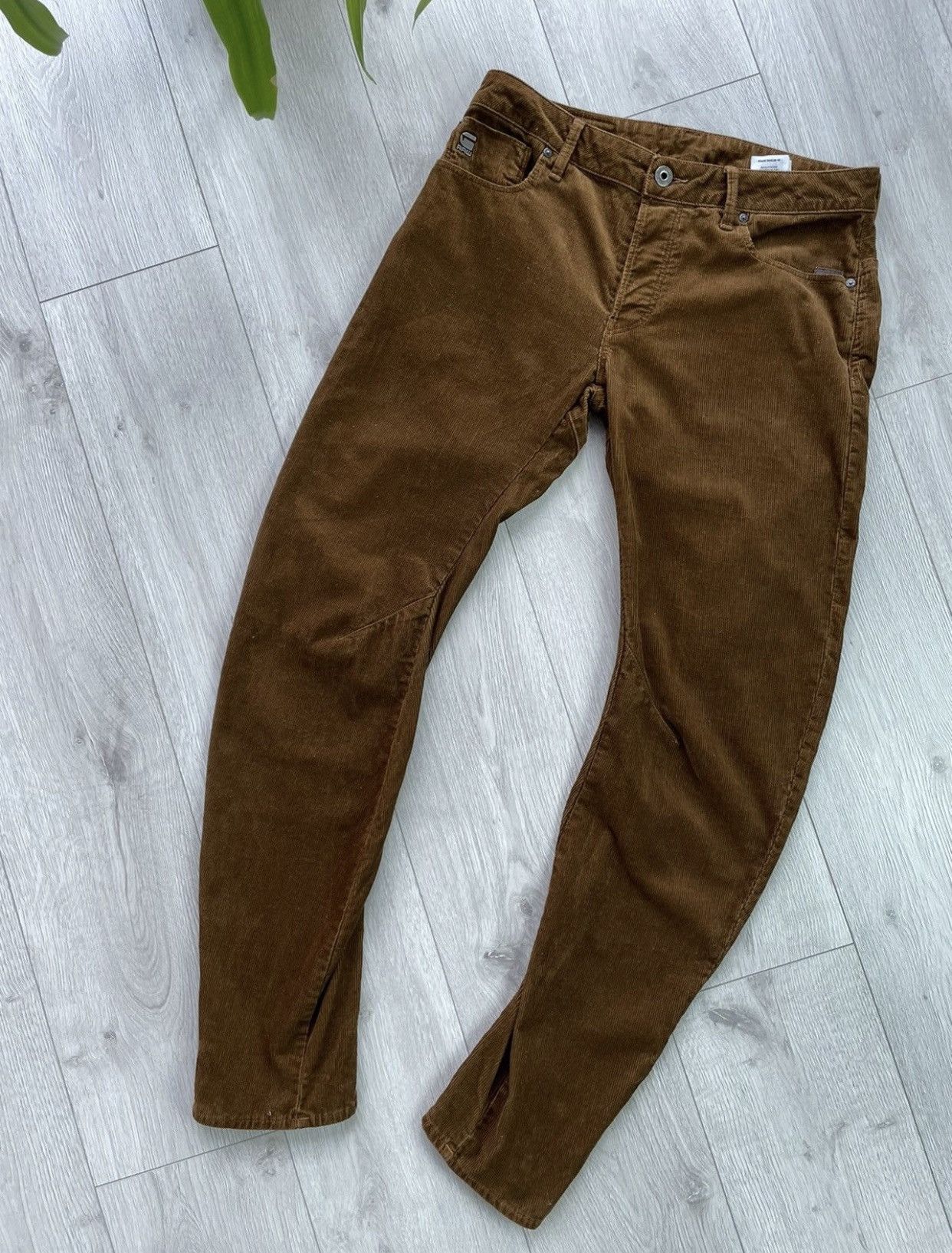 G-Star Corduroy Rare G Star Raw Biker pants velvet Size US 32 / EU 48 - 7 Thumbnail