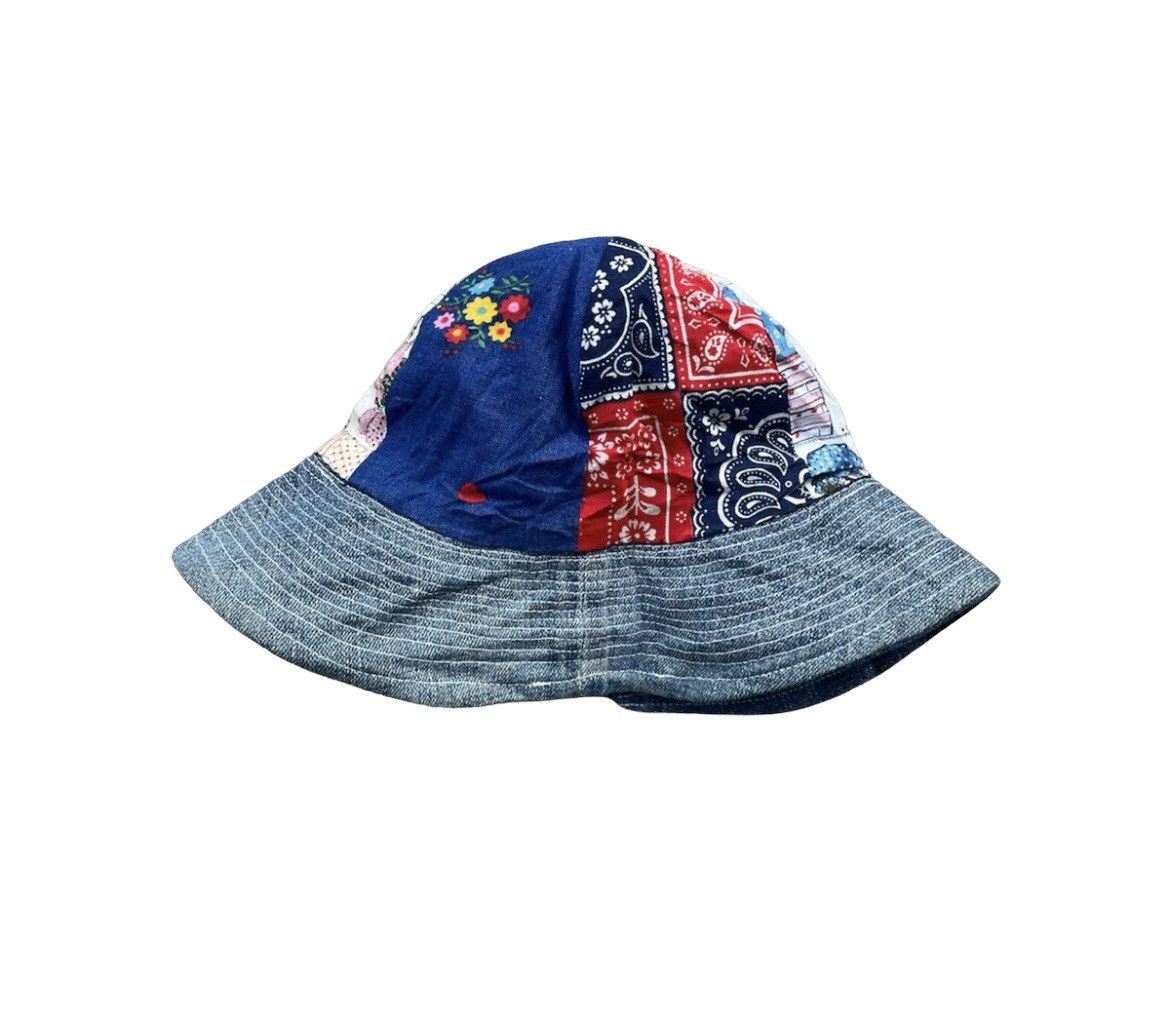 Japanese Brand × Vintage Denim Bucket Hat Reverseable Size ONE SIZE - 2 Thumbnail
