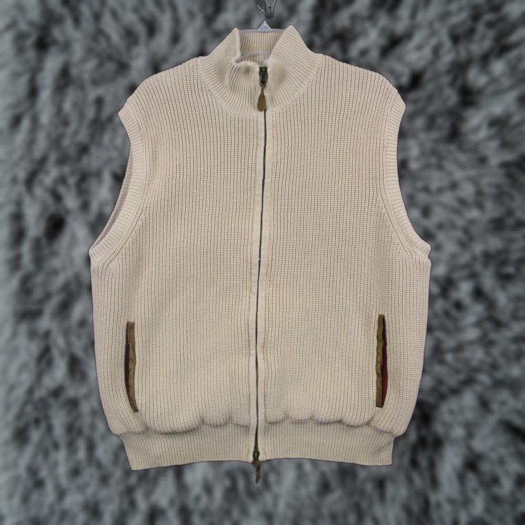 Orvis VINTAGE Orvis Vest Patches Large Beige Full Zip Sleeveless Size US L / EU 52-54 / 3 - 1 Thumbnail