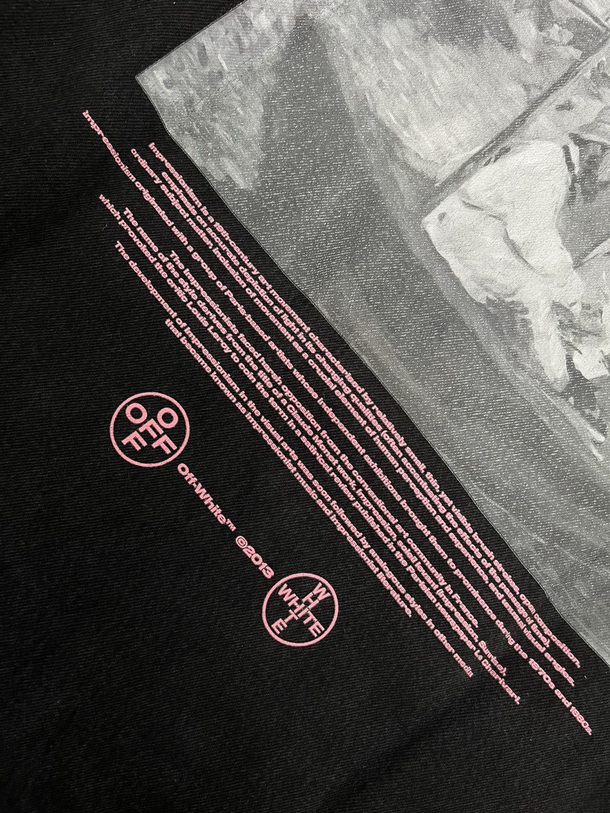 Off-White Off-White Virgin Abloh Black Impressionism Print DenimJacket Size US S / EU 44-46 / 1 - 3 Thumbnail