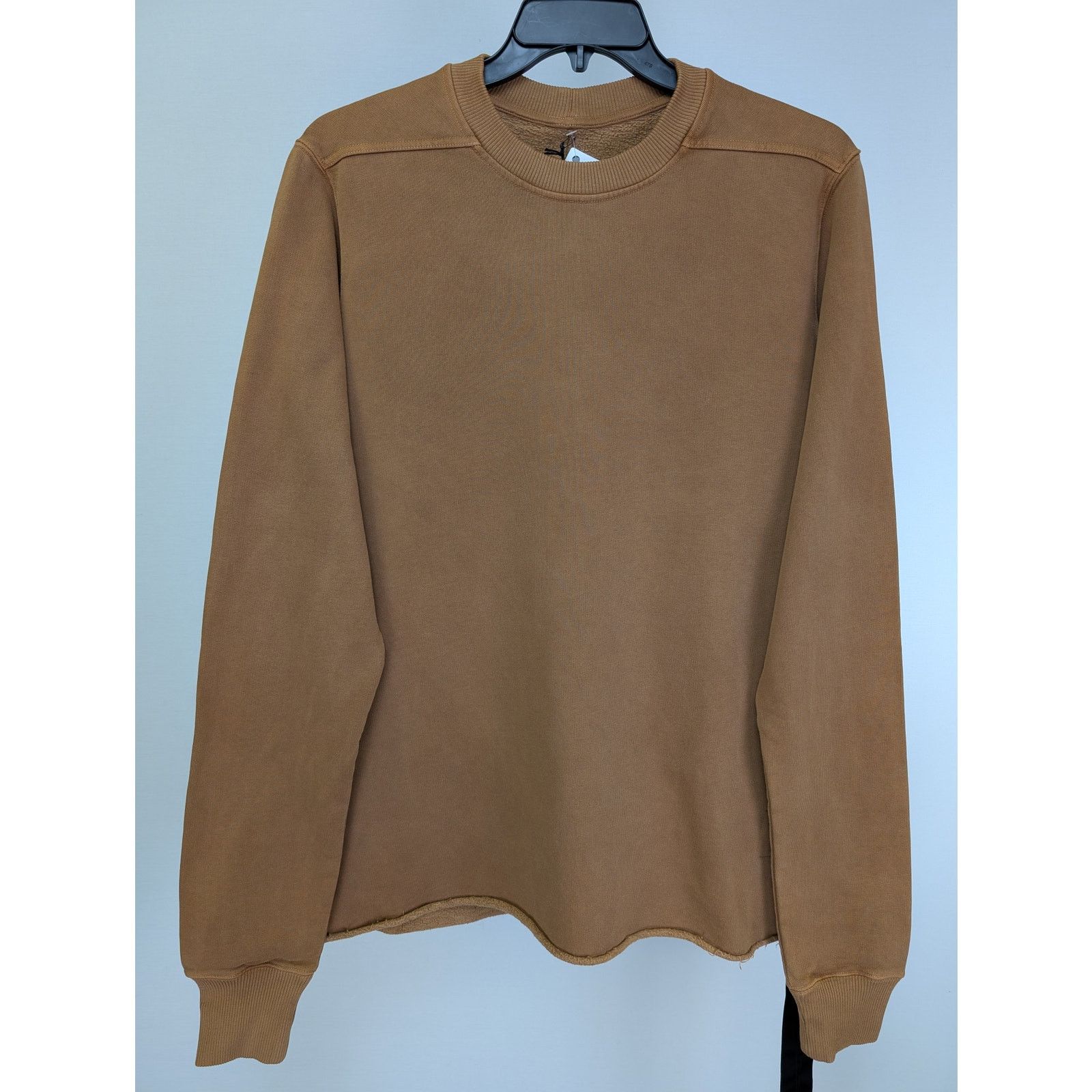 Rick Owens o1rshd1 Crewneck Sweatshirt in Khaki Brown Size US L / EU 52-54 / 3 - 1 Thumbnail