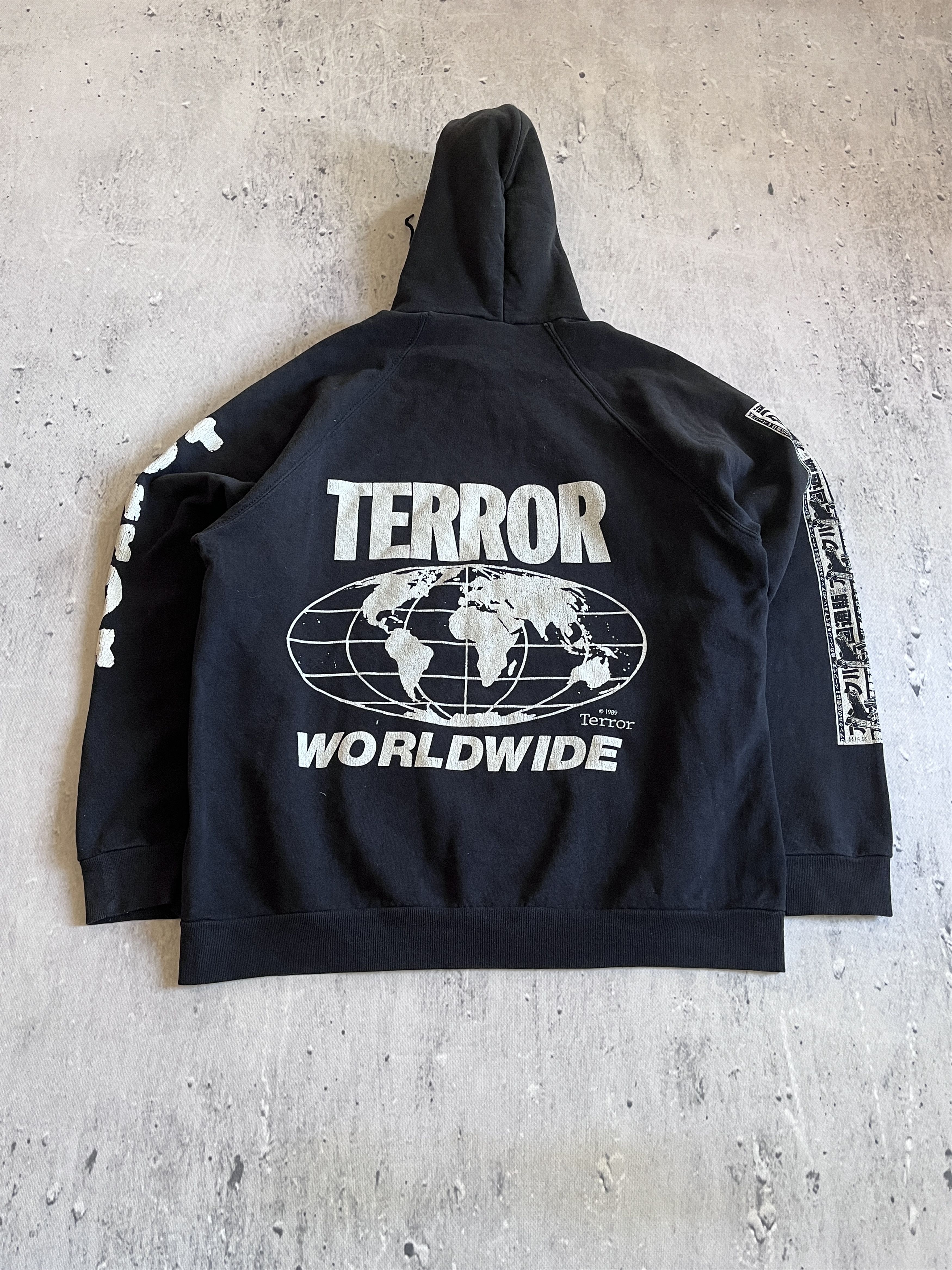 Band Tees DON ROCK TERROR WORLDWIDE SCREEN STARS VERY RARE 90s HOODIE Size US XL / EU 56 / 4 - 2 Thumbnail