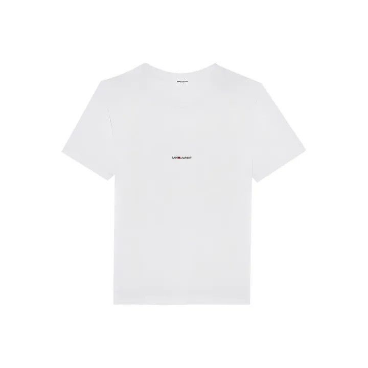 Saint Laurent Paris Saint Laurent Logo Print Short Sleeve T-Shirt-2507 Size US M / EU 48-50 / 2 - 4 Thumbnail