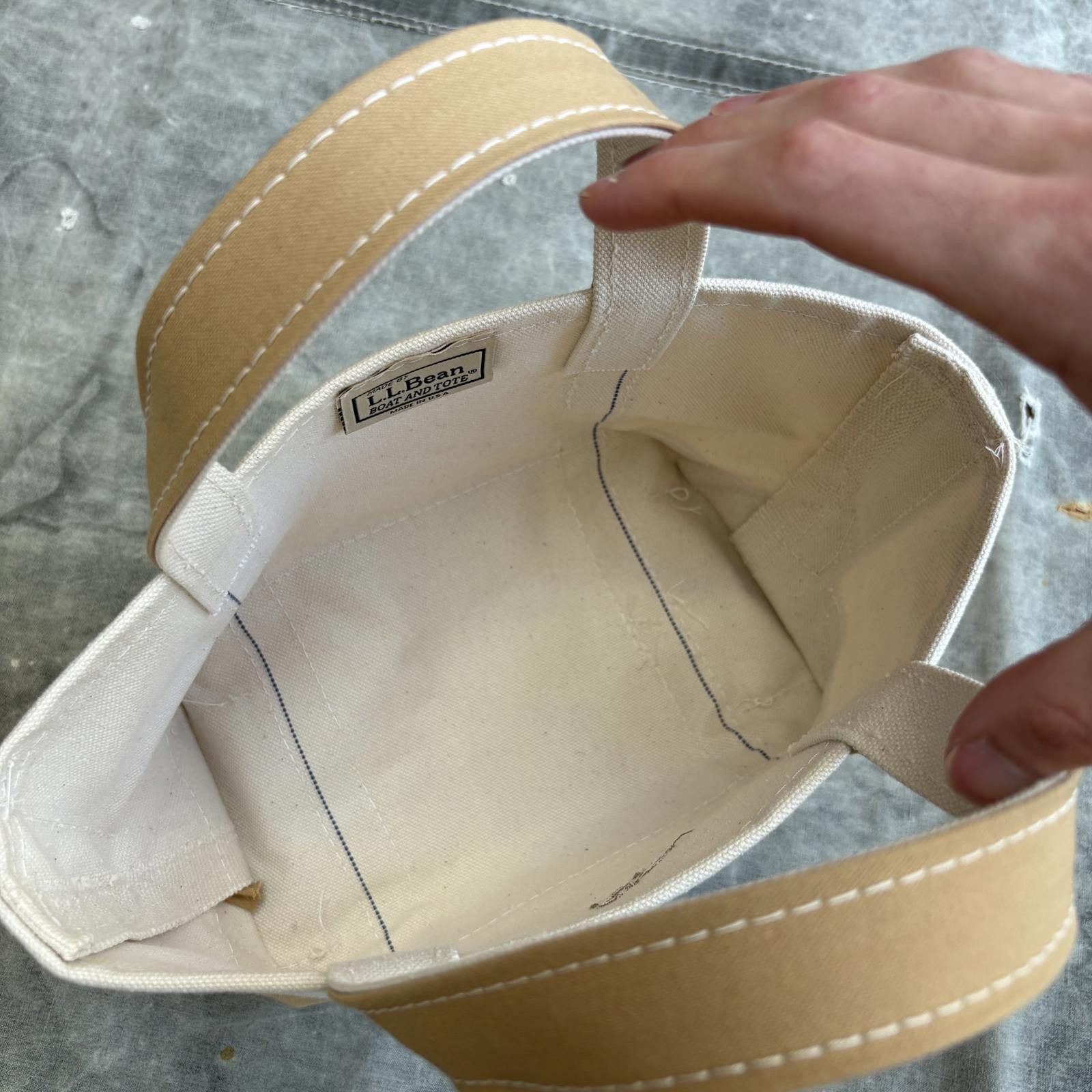L.L. Bean Vintage 90s Deadstock Canvas L.L. Bean Boat And Tote Mini Size ONE SIZE - 5 Thumbnail