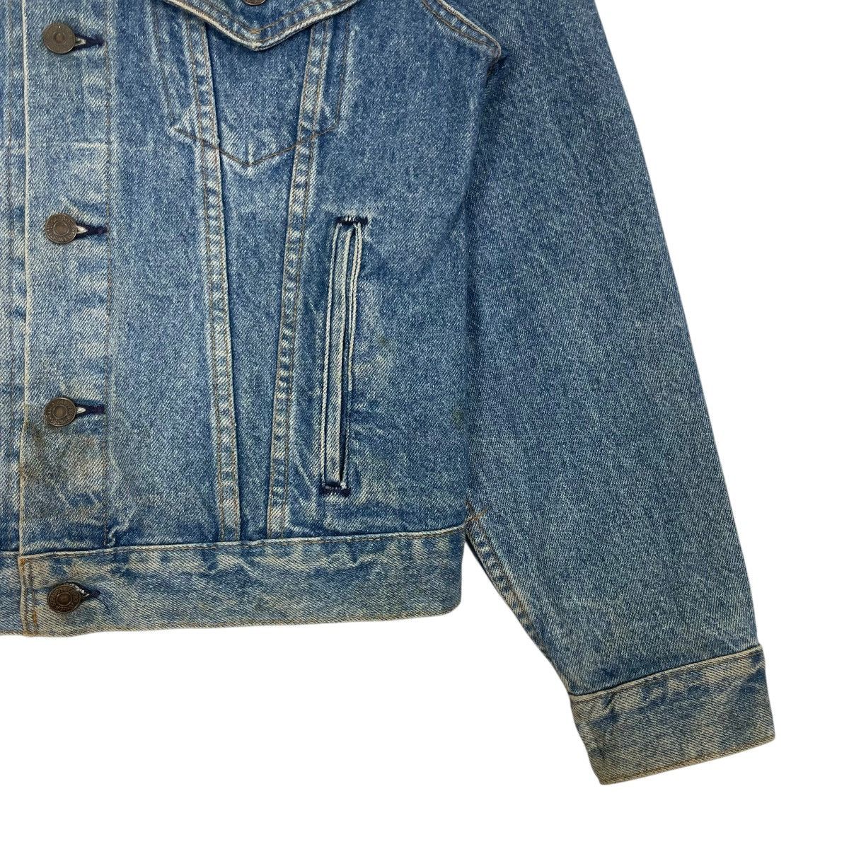 Levi's Vintage 90s Levis Denim Jacket Trucker Jacket Up Levis Brand Size S / US 4 / IT 40 - 6 Thumbnail