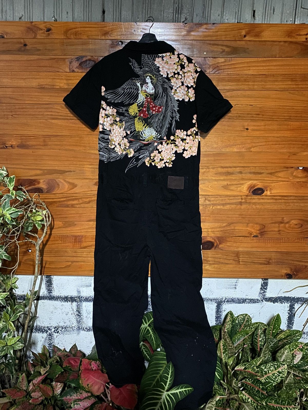 Japanese Brand Japanese Traditional Embroidered Phoenix Sakura Short-Sleeve Size US 40 / EU 56 - 9 Thumbnail