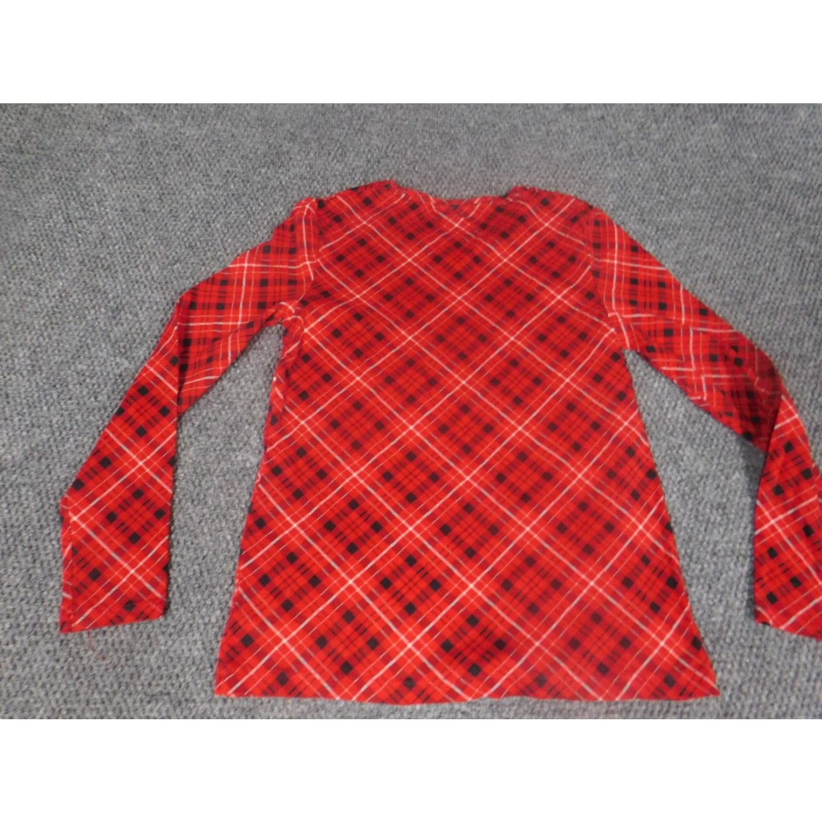 Croft & Barrow Croft & Barrow Blouse Womens Small Red Plaid Crew Neck Casual Shirt Top Size S / US 4 / IT 40 - 7 Thumbnail