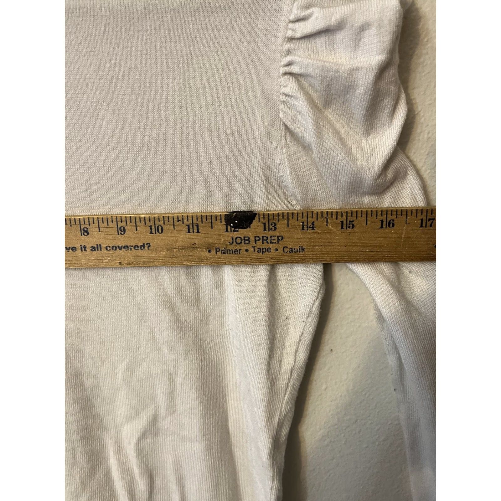 Express Express Puff Shoulder Sweater Size Small Ivory Beige Size S / US 4 / IT 40 - 5 Thumbnail