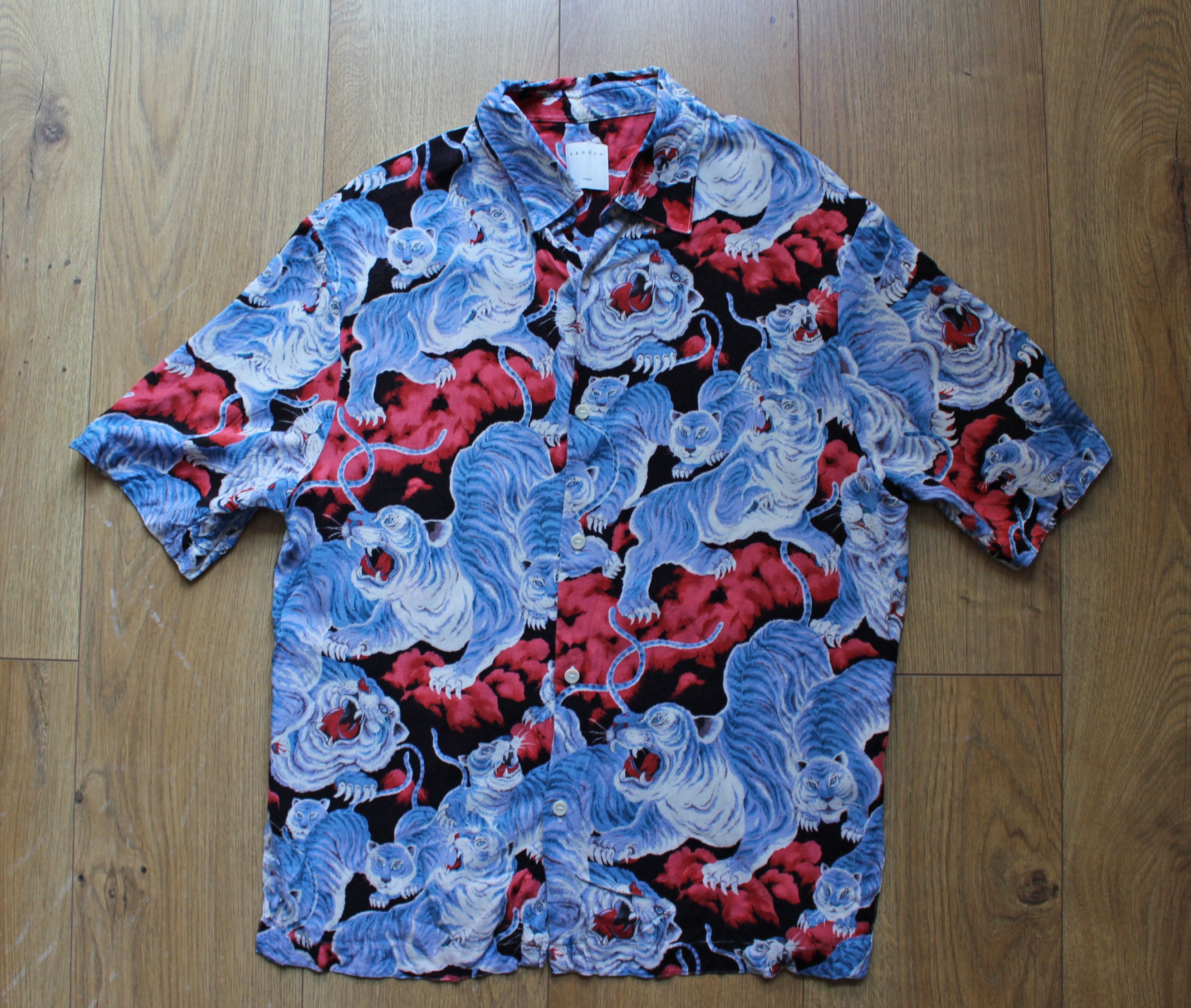Sandro FREE SHIPPING!! - Tiger Print Shirt Size US L / EU 52-54 / 3 - 2 Thumbnail