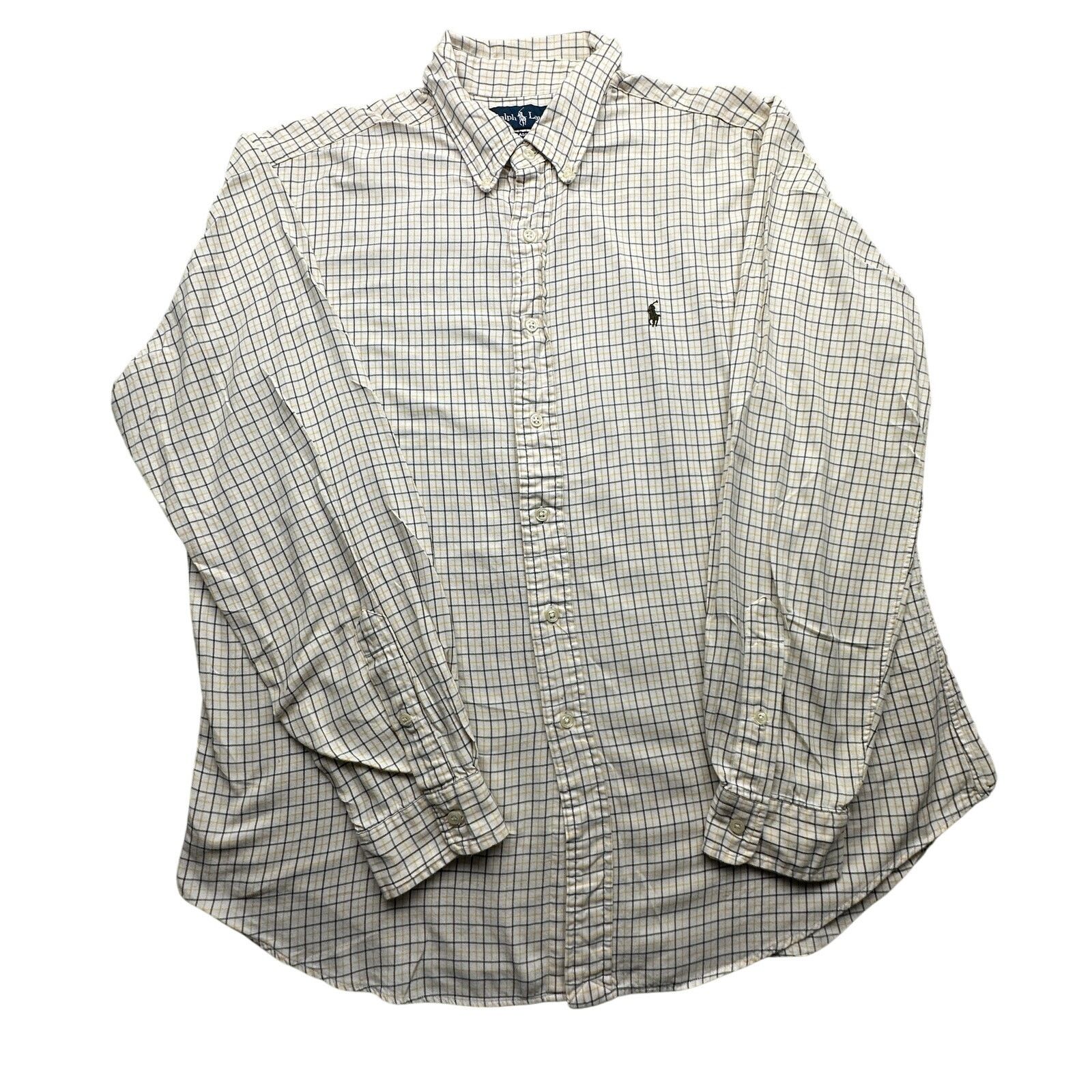 Ralph Lauren Ralph Lauren Classic Fit Windowpane Plaid Shirt Mens XL Size US XL / EU 56 / 4 - 1 Thumbnail