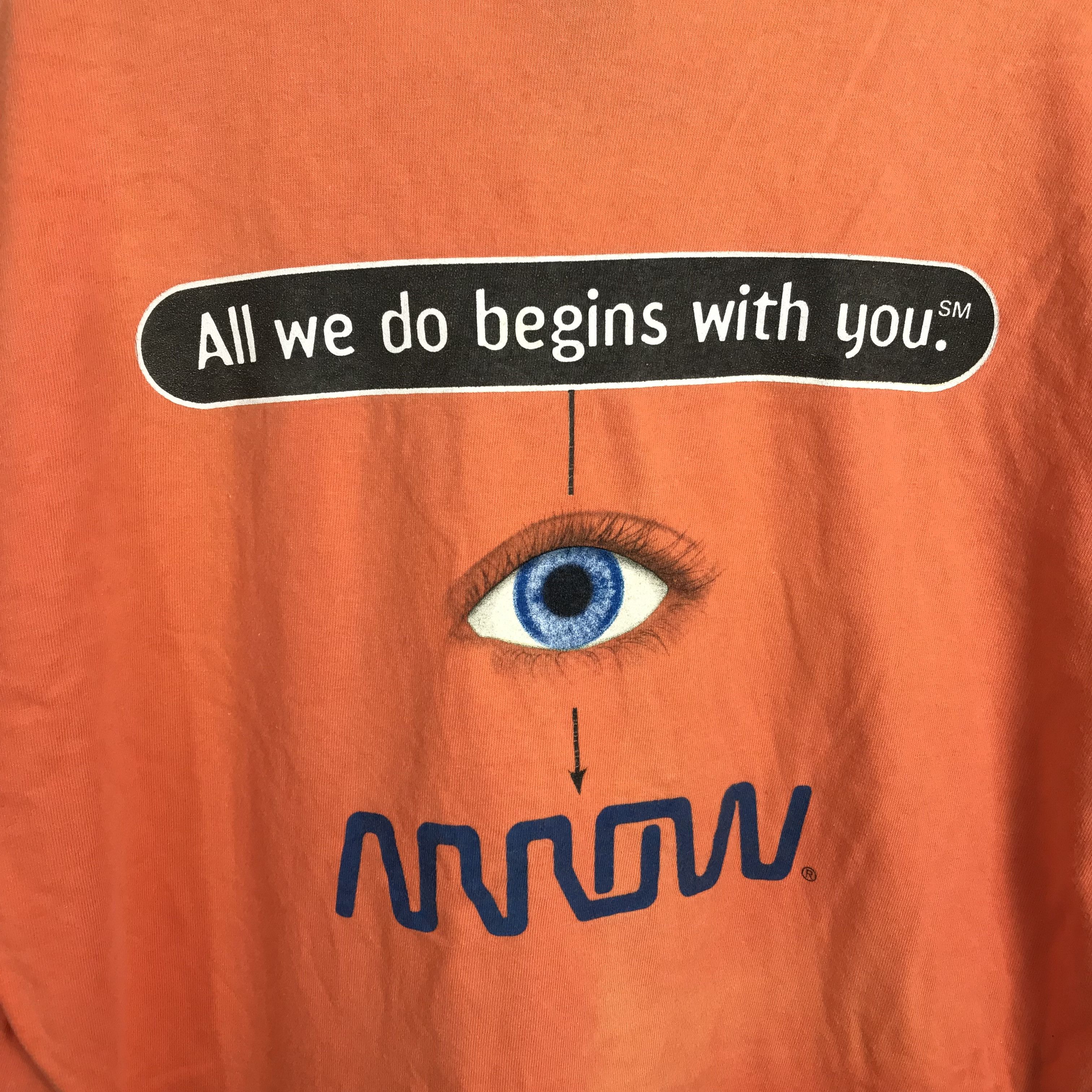 MoMA 90S Rare all we do begin with you They Show eyes HUMOR Size US XL / EU 56 / 4 - 4 Thumbnail