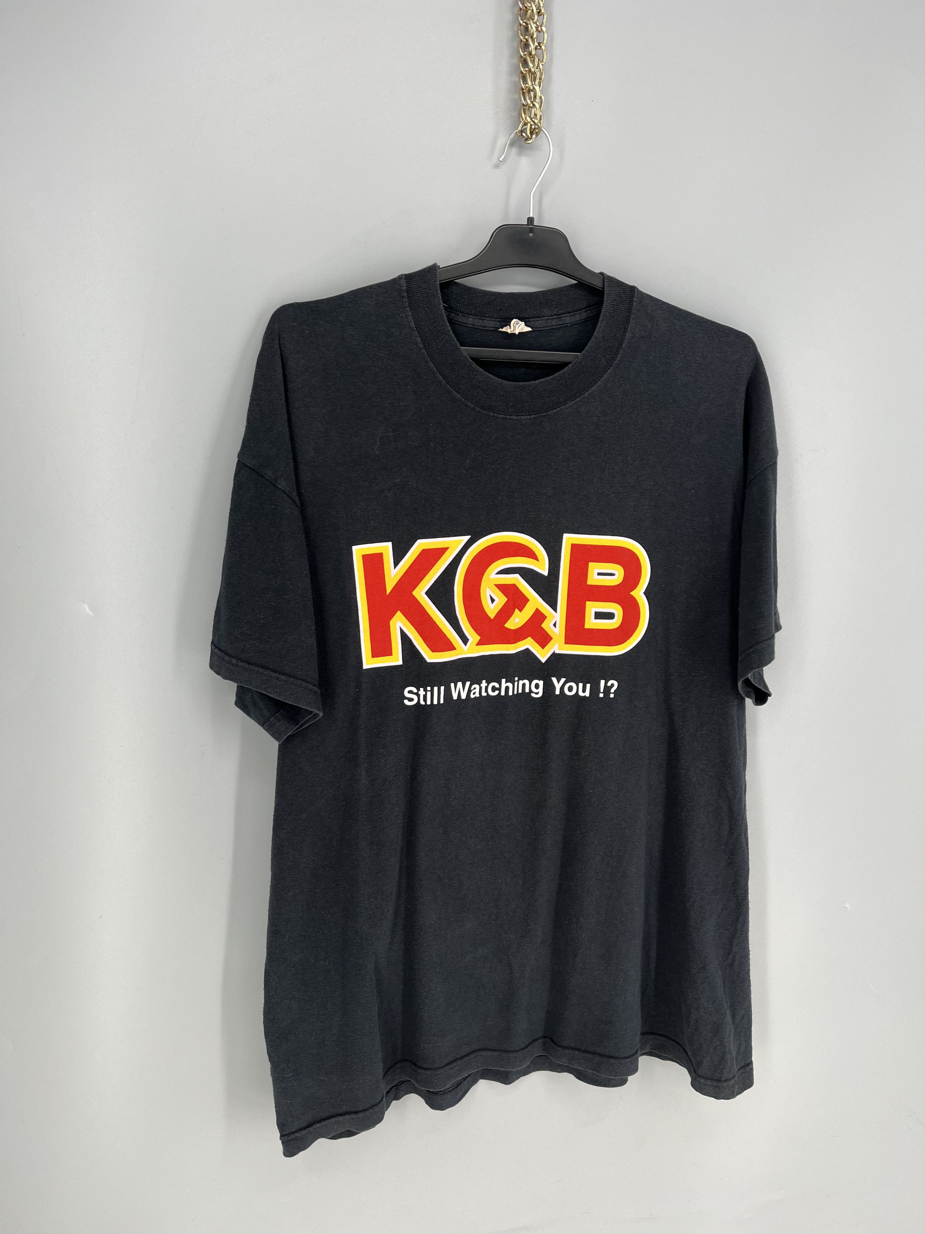 Band Tees Vintage 90's KGB Soviet Union T-Shirt Large Single Stitch Size US XL / EU 56 / 4 - 2 Thumbnail