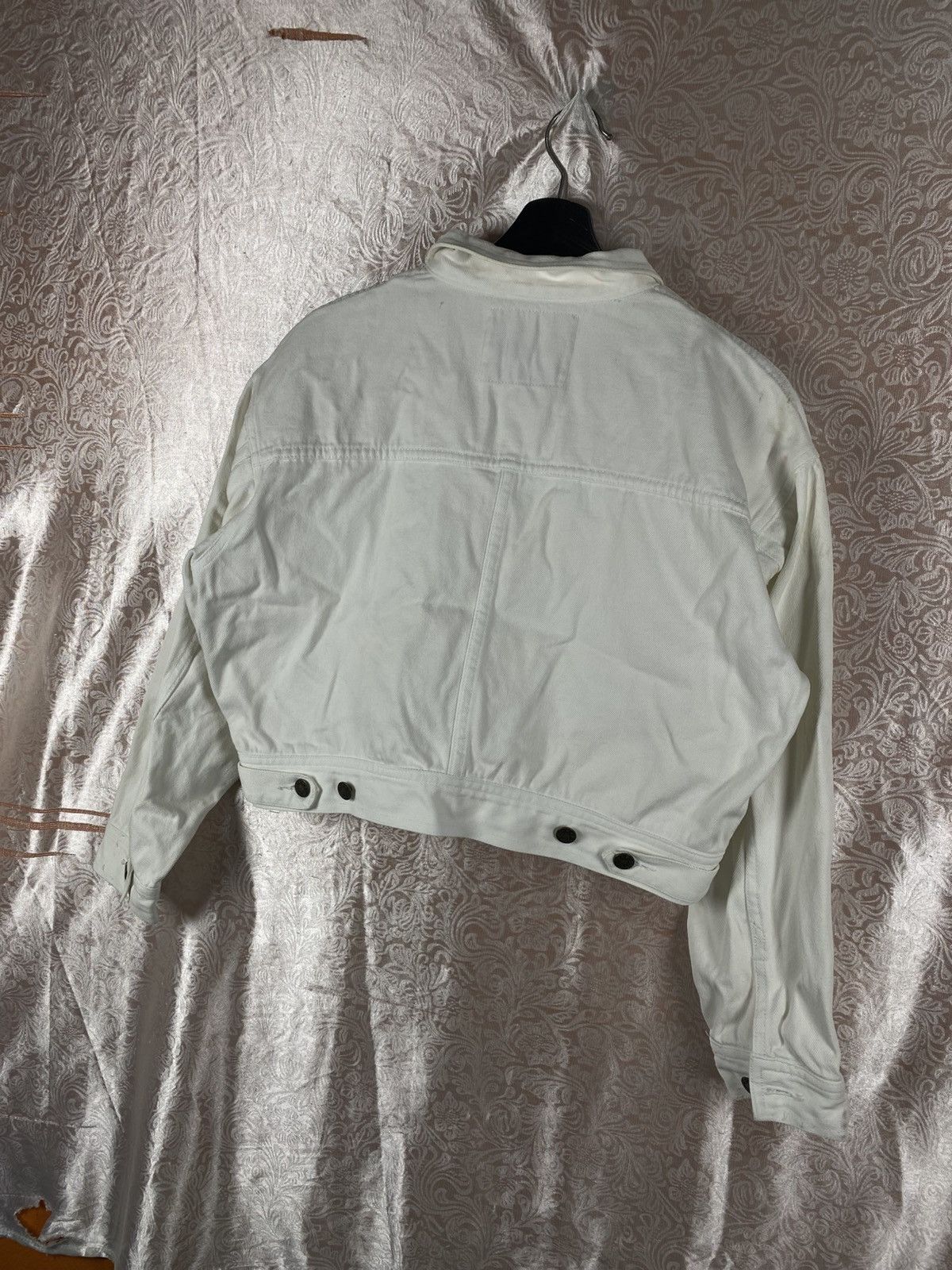 Vintage Cricket International Cropped White Denim Short Trucker Size M / US 6-8 / IT 42-44 - 8 Thumbnail