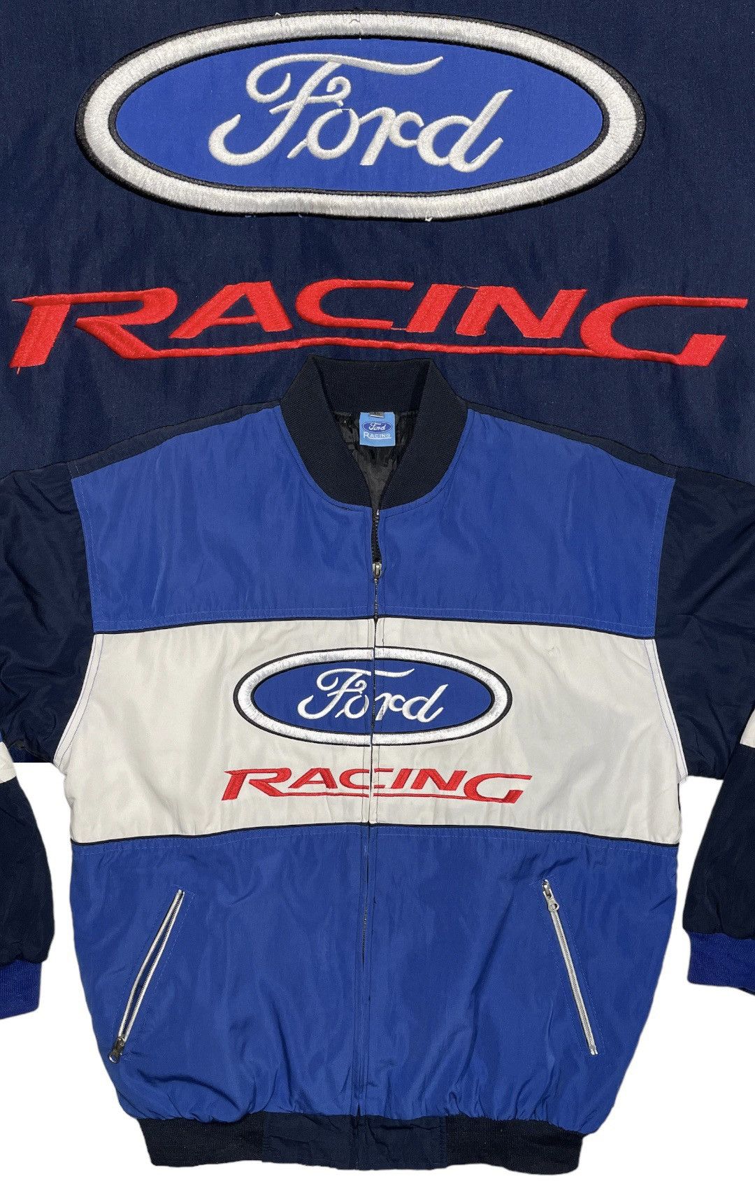 Vintage Rare Vintage classic Ford Racing Jacket Bomber Embroidery | Grailed