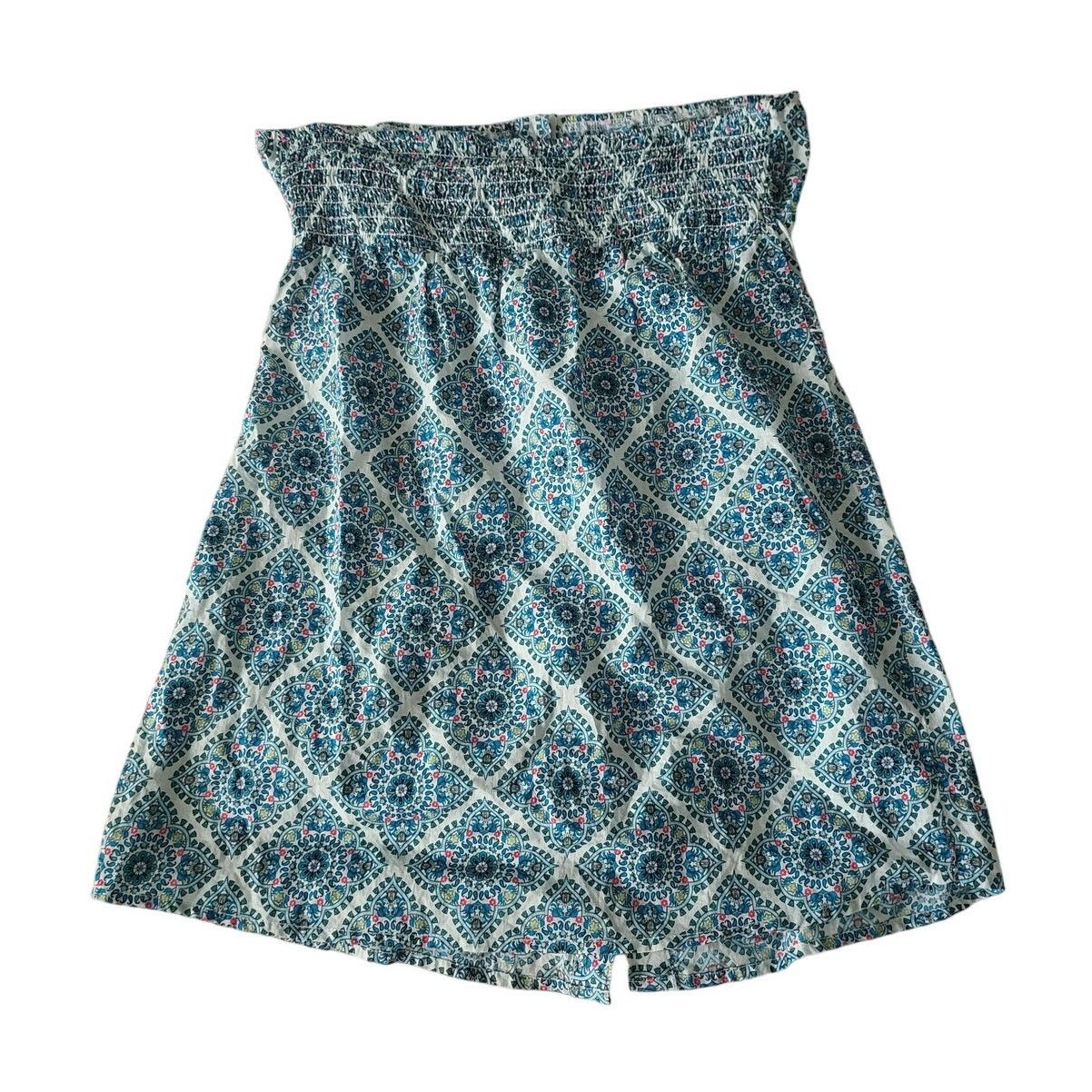 Other Vanity White Paisley Long Strapless Button Down Top - Large Size L / US 10 / IT 46 - 2 Thumbnail