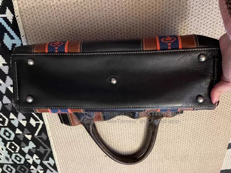Vivienne Westwood Vivienne Westwood size os Rare Black Brown Leather Large Sa Size ONE SIZE - 3 Thumbnail