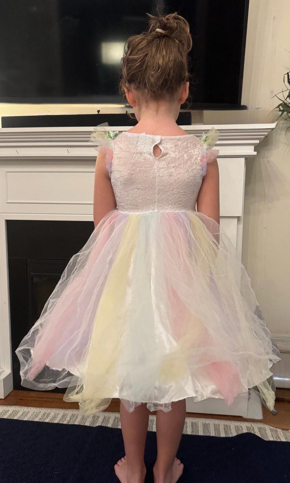 Other Girls unicorn costume dress with headband and wand 4T Size ONE SIZE - 2 Thumbnail