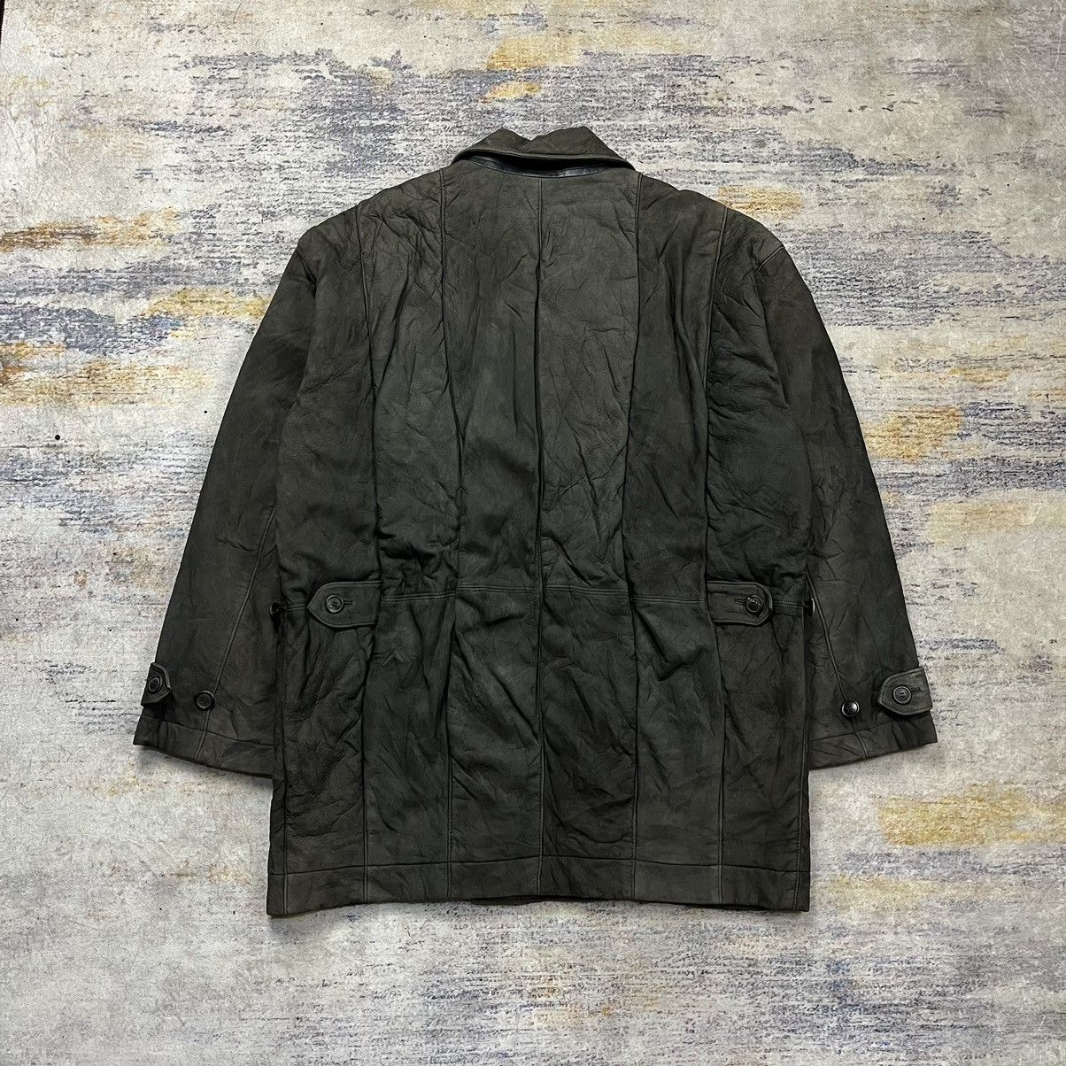 Issey Miyake Vintage Issey Miyake coat leather jacket Size US L / EU 52-54 / 3 - 2 Thumbnail