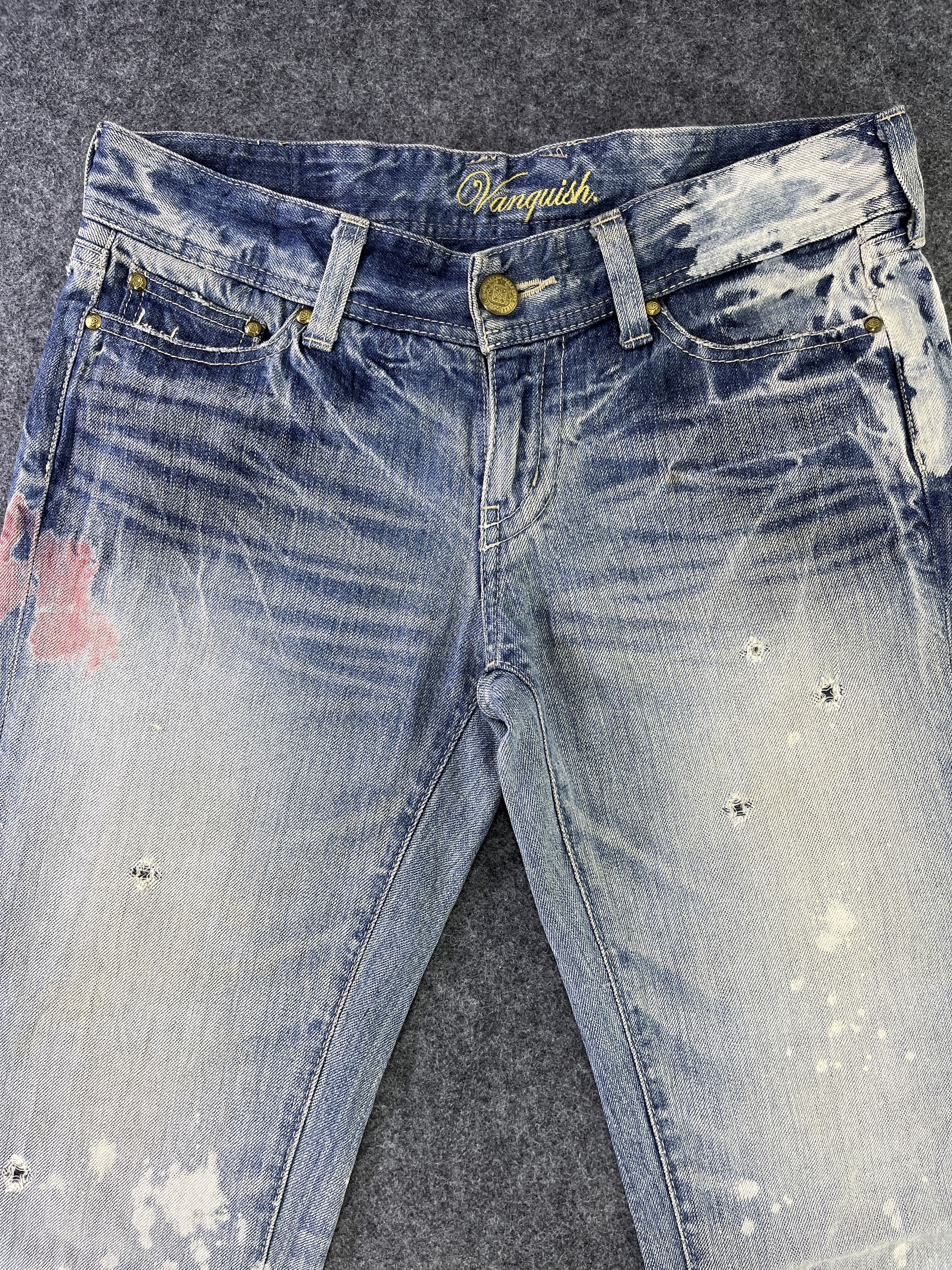 Vanquish Vanquish Paint Splashes Jeans Flare Denim - J939 Size 32" / US 10 / IT 46 - 3 Thumbnail
