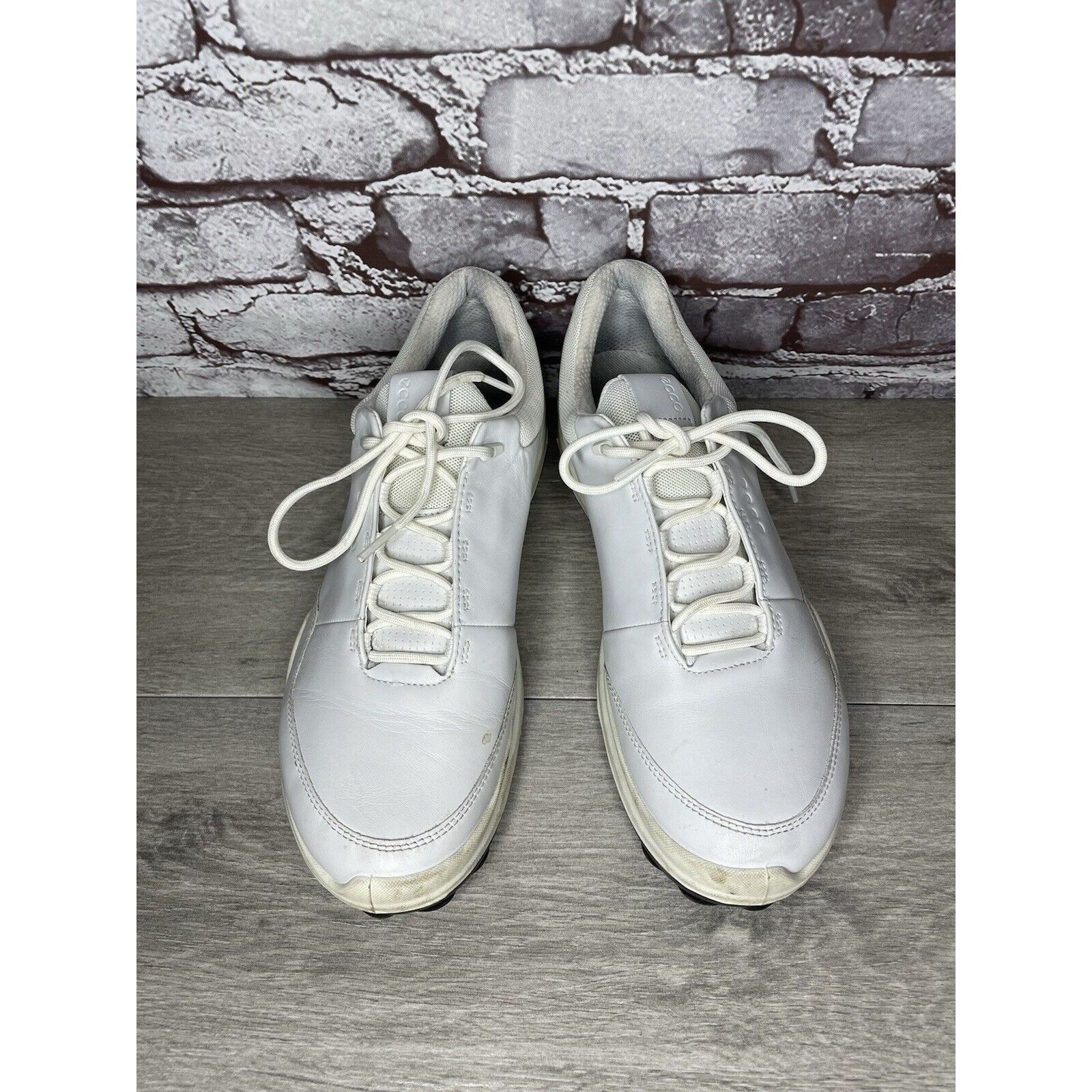 Ecco ECCO White Leather Lace Up Casual Spikeless Golf Shoes Men S Size US 9 / EU 42 - 16 Thumbnail