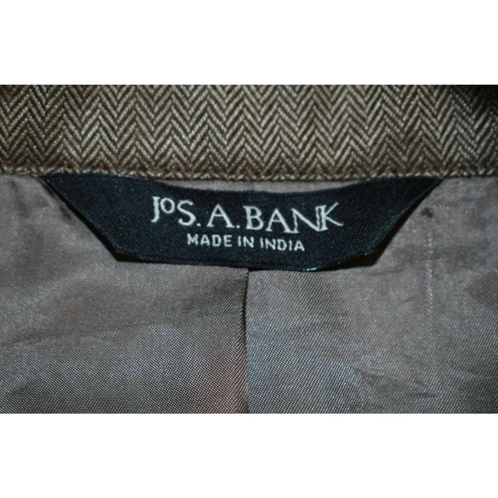 Jos. A. Bank Jos A Bank Herringbone Silk Camel Hair Blend Sport Coat Mens XL 44 Chest 46 Size US S / EU 44-46 / 1 - 7 Thumbnail