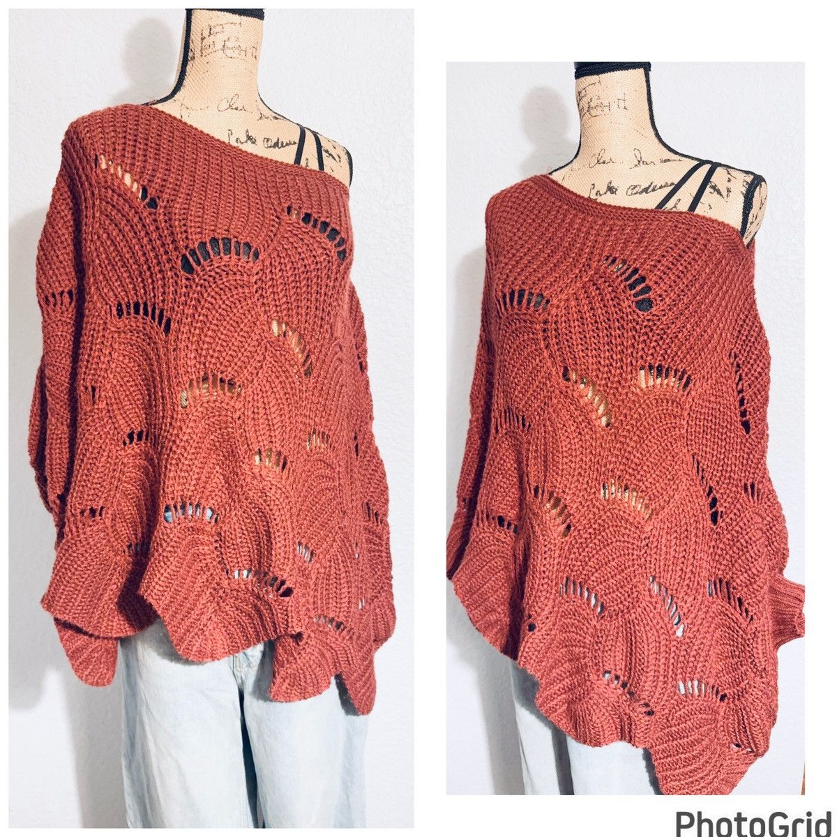 Anthropologie Anthropologie Entro Scallop Poncho Size S / US 4 / IT 40 - 2 Thumbnail