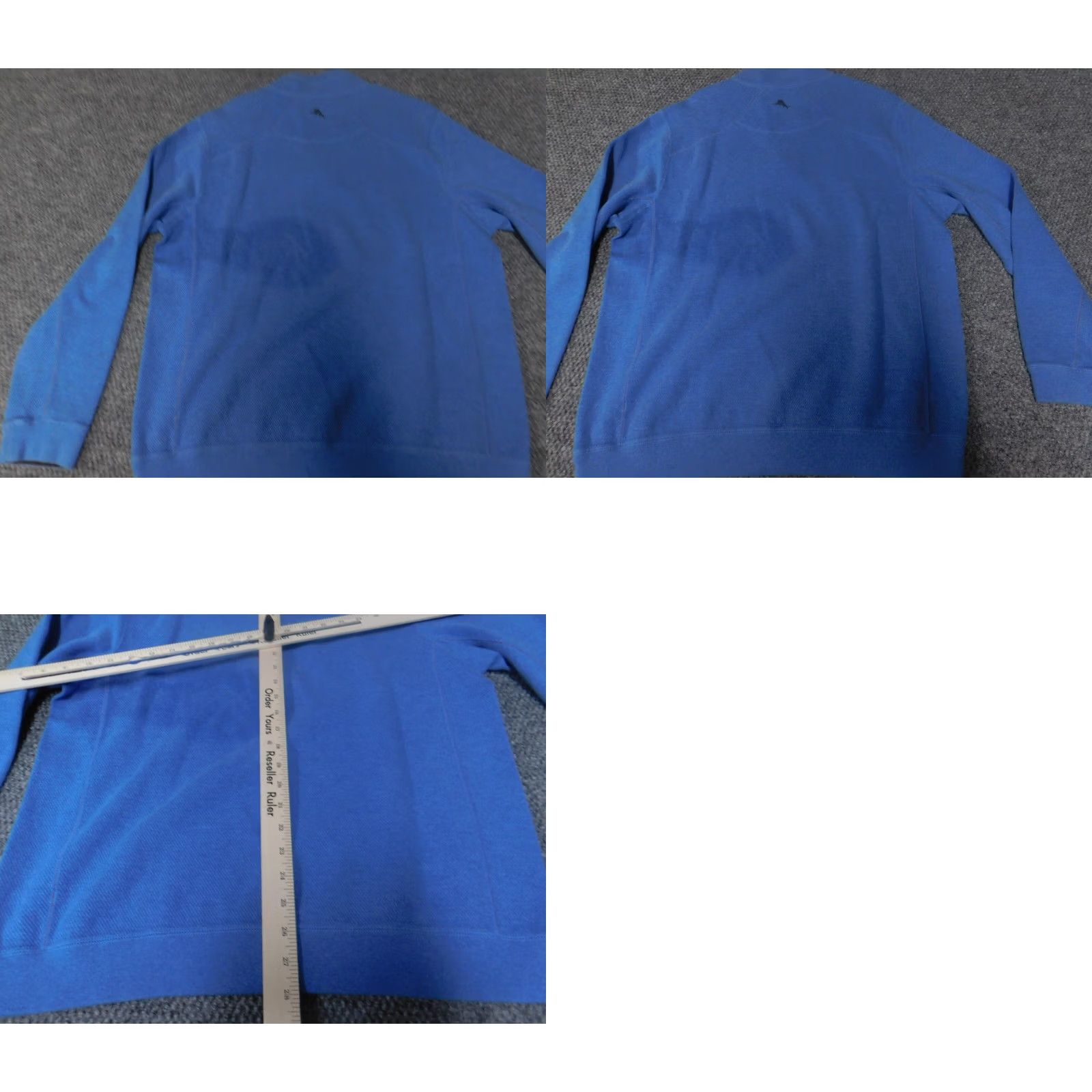 Tommy Bahama Tommy Bahama Mens Sweater XL Blue Pullover Knit Crew Neck Stretch Regular, Classic, Cotton Wool, Long Sleeve, Solid, Pullover, Vintage No, Men Size US XL / EU 56 / 4 - 8 Thumbnail