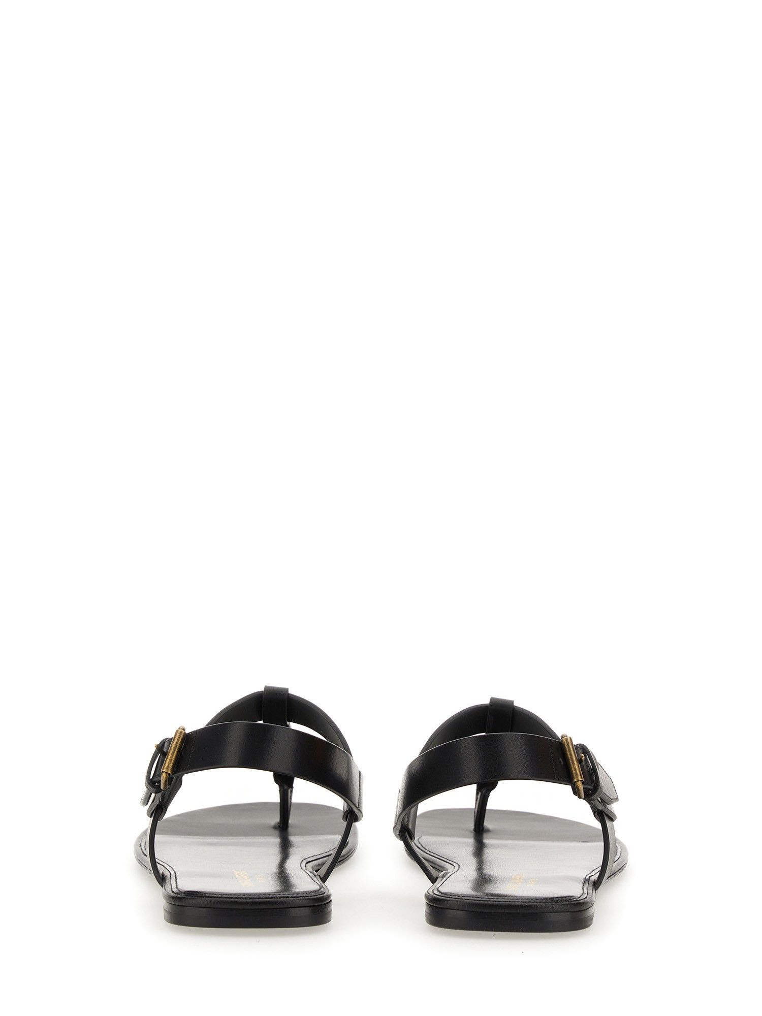 Saint Laurent Paris o1s1wg110824 Cassandre Sandals in Patent Leather in Black Size US 9 / EU 42 - 3 Thumbnail