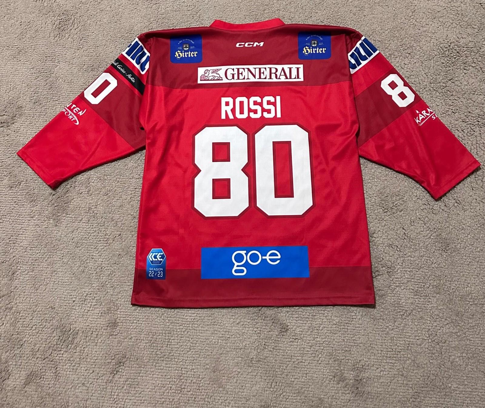 Ccm CCM KAC Klagenfurt 2022/23 Hockey Ice Jersey Sz M #80Rossi Size US M / EU 48-50 / 2 - 8 Thumbnail