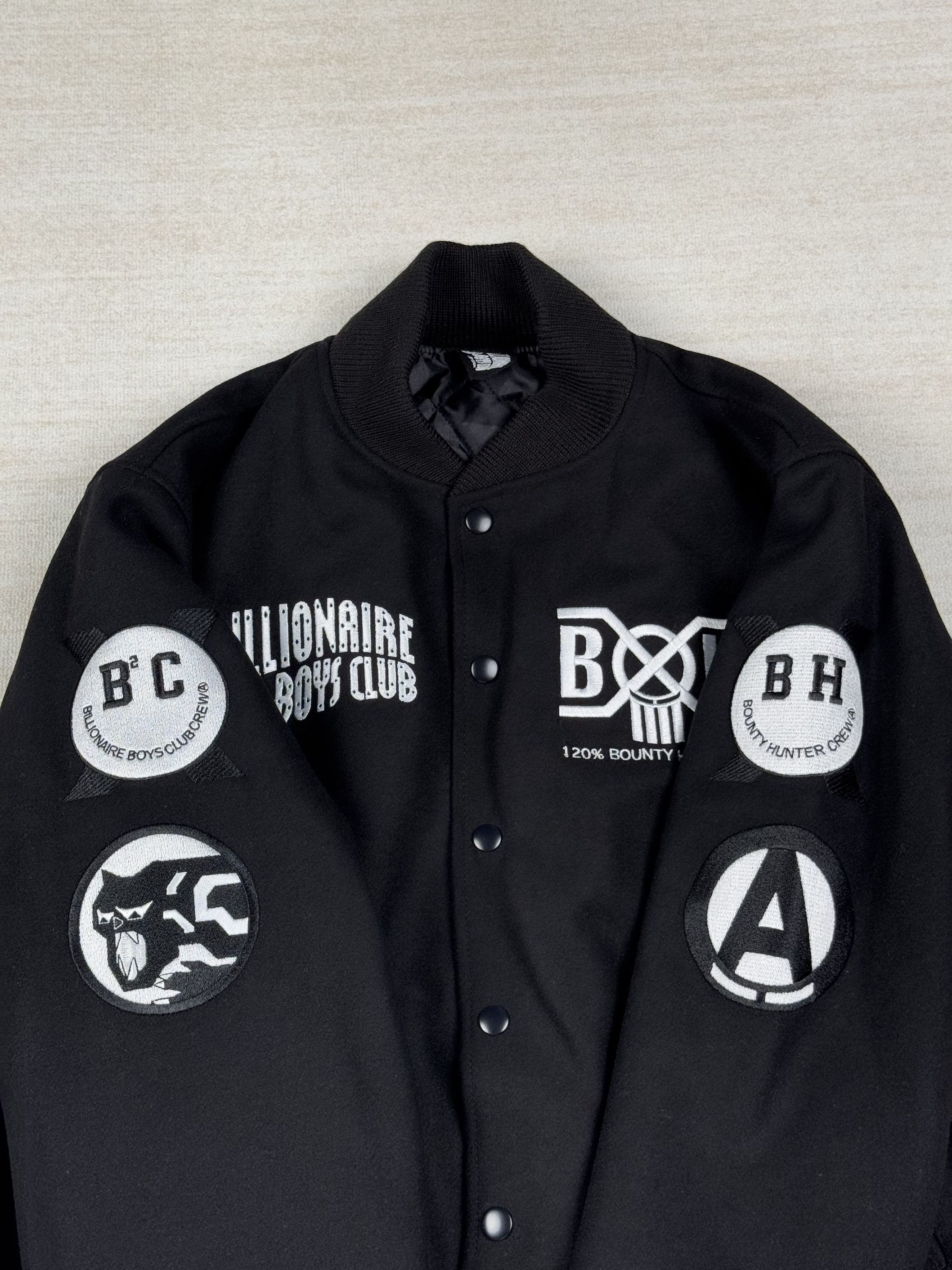 Billionaire Boys Club UNWORN* BBC MELTON VARSITY JACKET BLACK Size US S / EU 44-46 / 1 - 4 Thumbnail