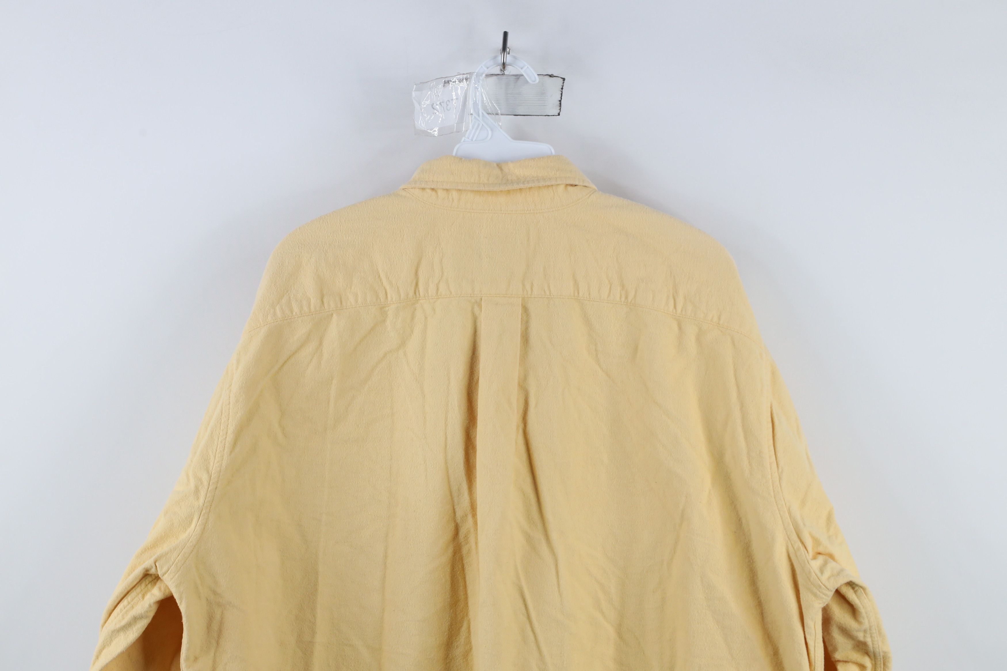 Lands' End × Vintage Vintage Lands End Cloth Collared Button Down Shirt Yellow Size US XL / EU 56 / 4 - 11 Thumbnail