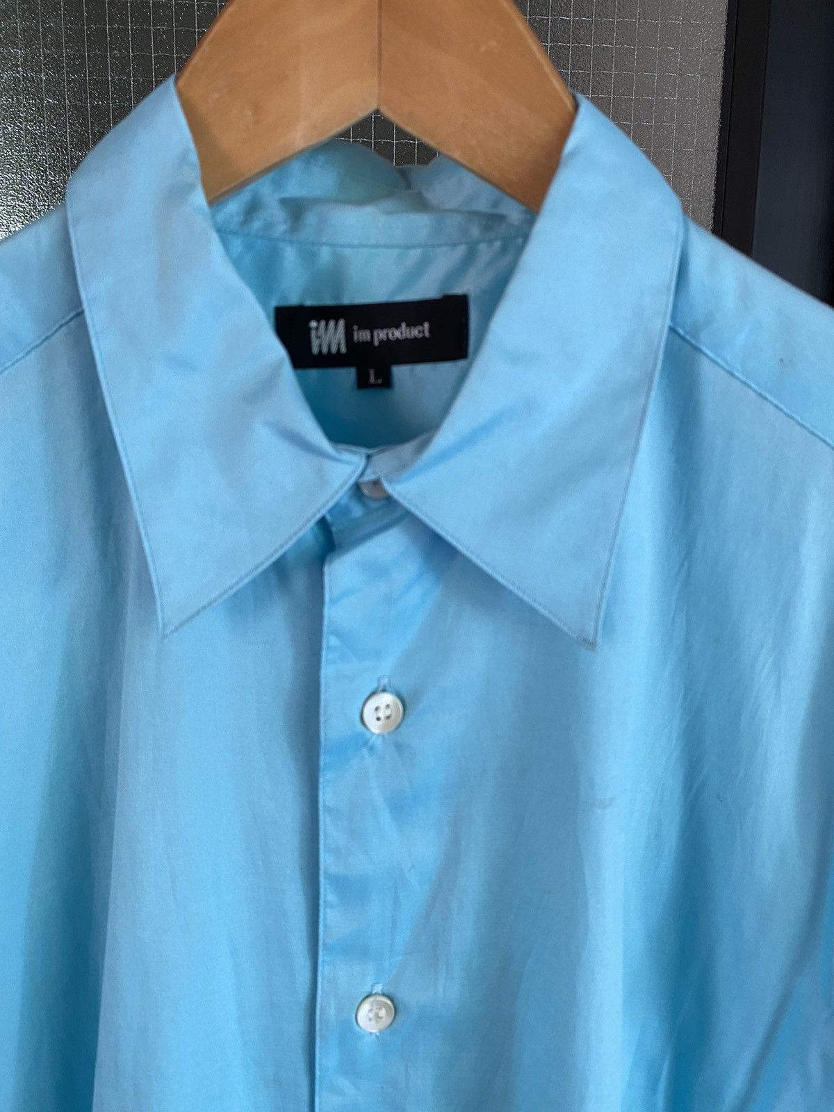 Issey Miyake im product Issey Miyake Light Blue Short-Sleeve Shirt Size US L / EU 52-54 / 3 - 8 Thumbnail