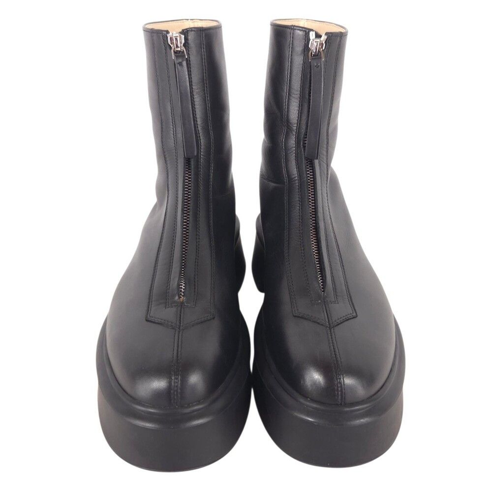 The Row The Row Zipped Boot I US 10 IT 40 Womens Black Leather Ankle Size US 10 / IT 40 - 2 Thumbnail