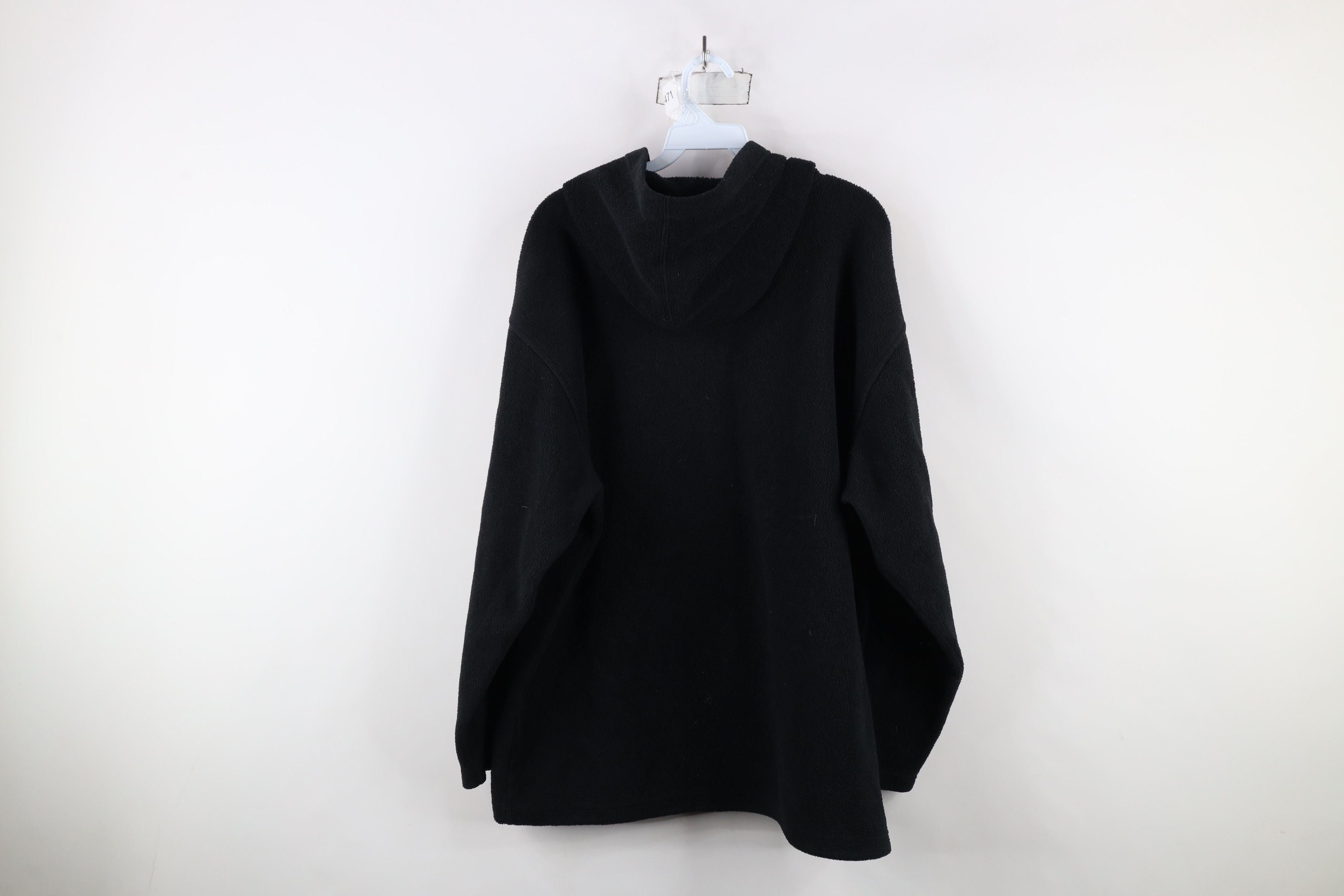 Vintage Vintage 90s Bum Equipment Fleece Hoodie Sweatshirt Black Size US L / EU 52-54 / 3 - 9 Thumbnail