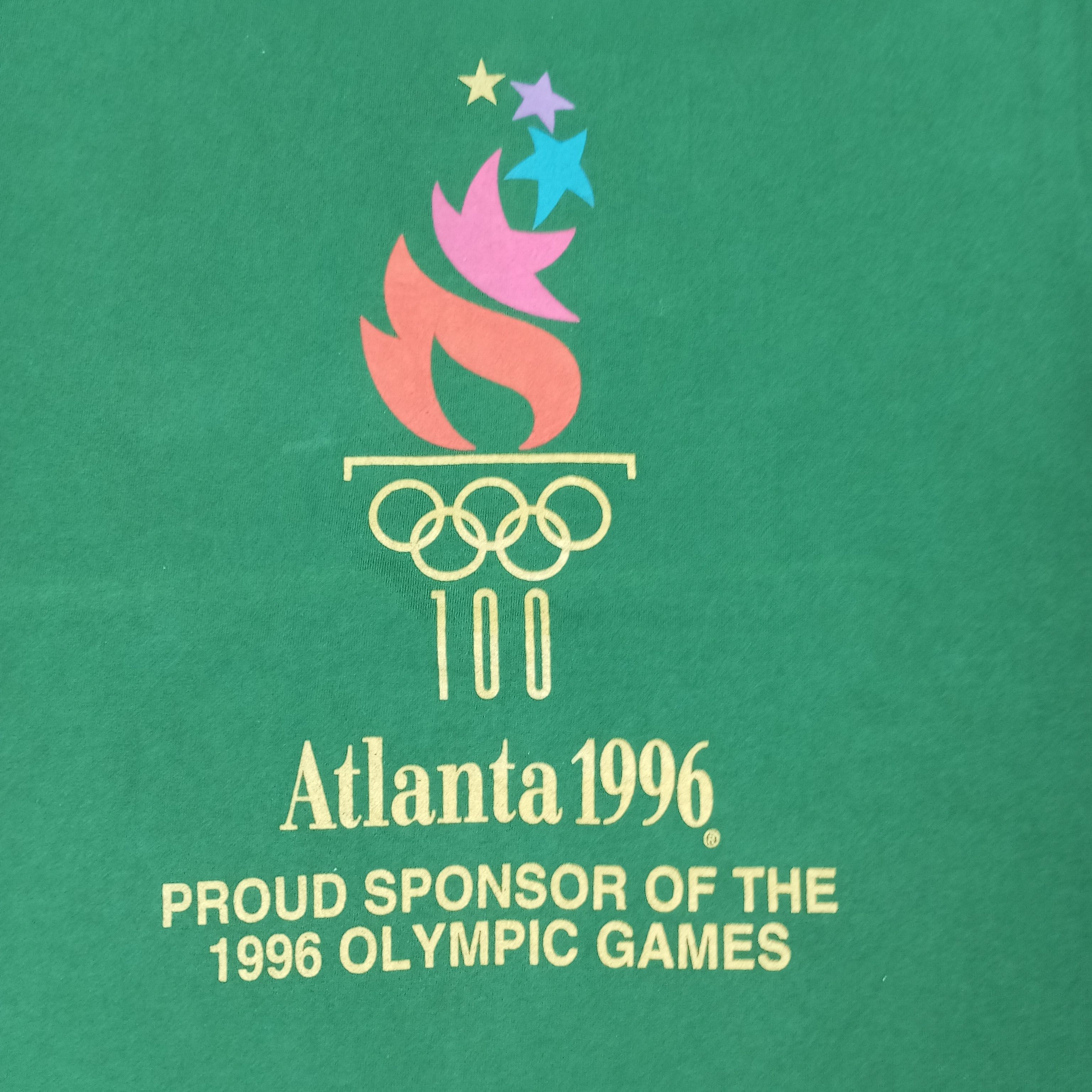 USA Olympics Olympic Atlanta 1996 Promo Style Vintage Tshirt c249n18 Size US L / EU 52-54 / 3 - 2 Thumbnail