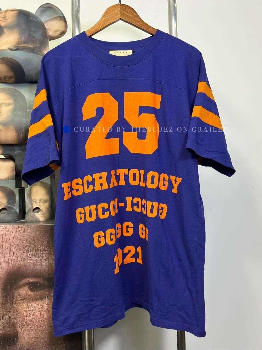 Gucci Eschatology Logo T-Shirt in Blue Size US M / EU 48-50 / 2 - 1 Thumbnail